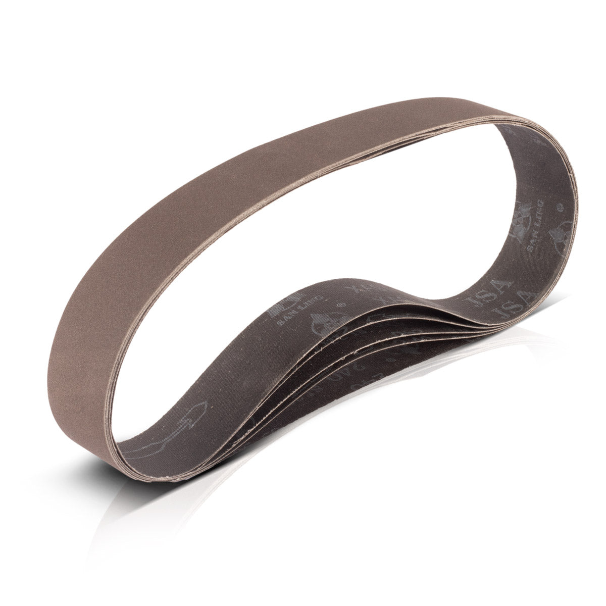 Steelwork grinding tape 5-Set with P180 grain size 40 x 760 mm universal sanding paper | Tissue grinding tapes | Grinding agent for pipe tape grinder, tape grinder and grinding devices