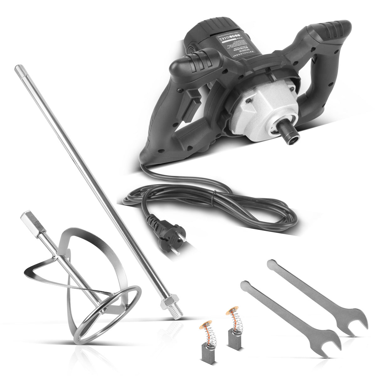 Stahlwerk Rührwerk RW-1200 ST with 1,200 W and 850 rpm electrical mortar stirrer | Mortel mixer | Concrete beams | Concrete mixer | Farbreifter | Color mixer | Hand mixer | Hand mixer | Stirrer