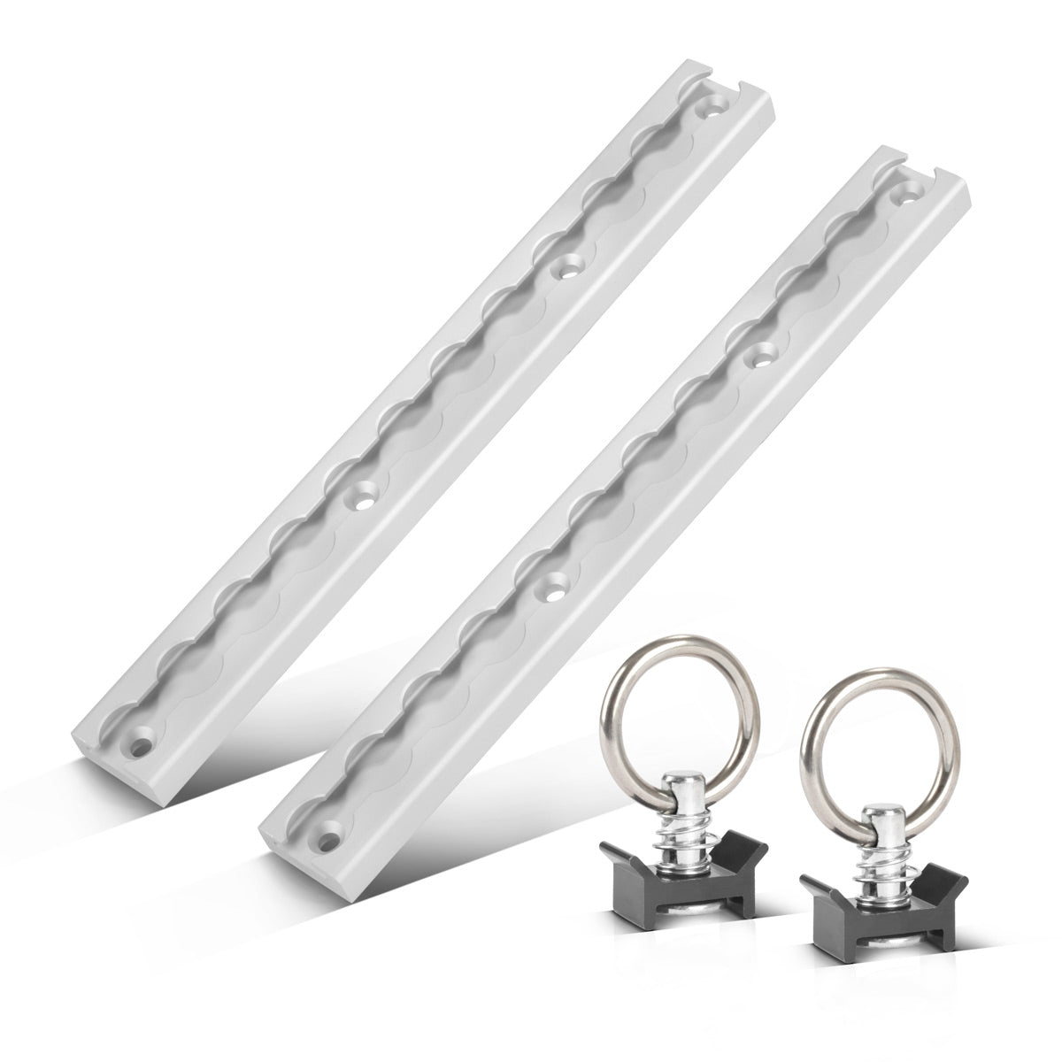 Rails de azotes de acero Ajuste LRS-30 ST con tráqueo de 30 cm de riel de aerolínea de 30 cm hecho de aluminio con orificios integrados para la obtención de carga durante el transporte