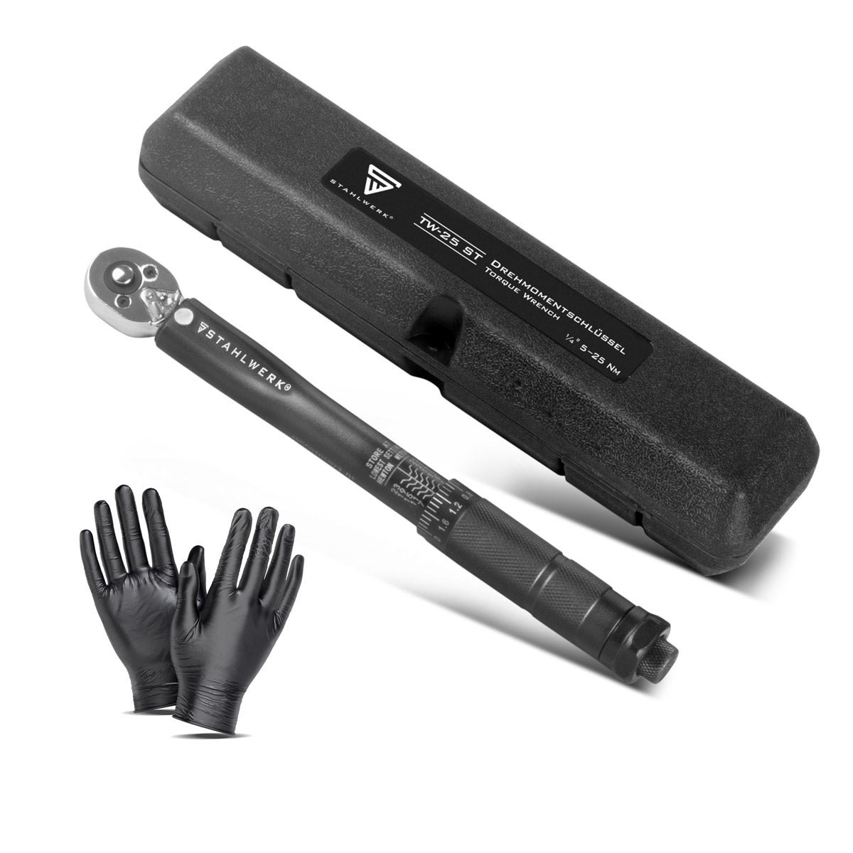 Steelwork torque wrench TW-25 ST 5-25 NM 1/4 “Customs Swift ratchet | Ratchet keys | Ratchet | Ratchet with micrometer scale