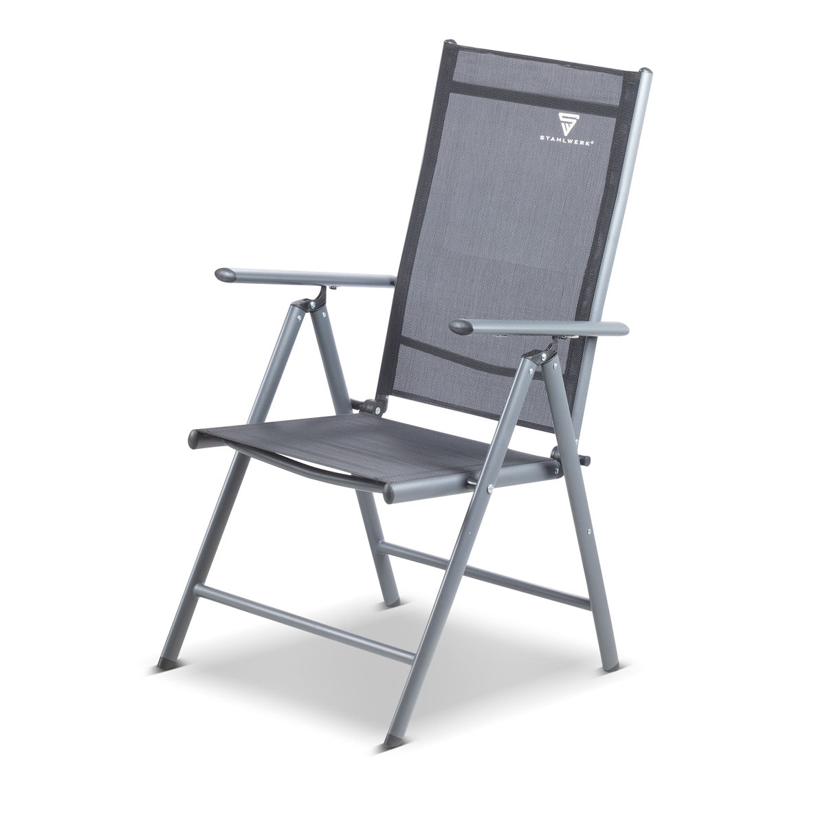 Chaise de camping Steelworks CS-103 St Garden Chaise | Chaise pliante | Fauteuil pliant | Chaise d'aluminium | Hochlehner | Chaise de terrasse | Chaise à pêche à la ligne | Chaise de balcon avec accoudoir et dossier réglable