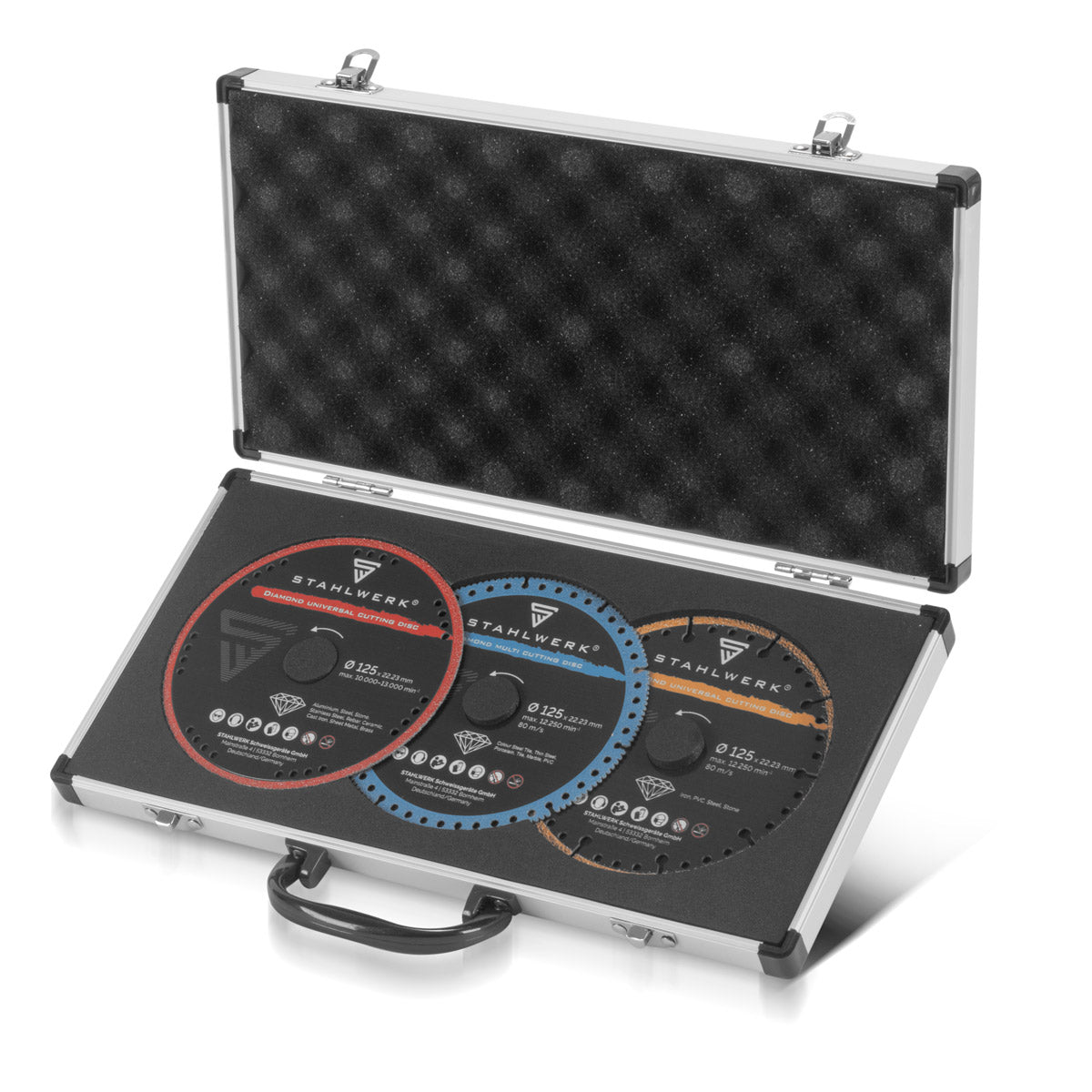 Disques de coupe en diamant en acier 3s à la lame de scie à la fois pour différents matériaux | 125 x 22,23 mm