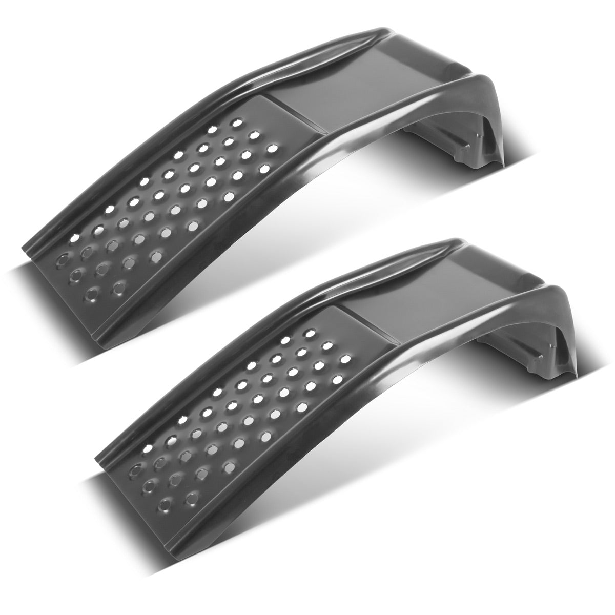 STAHLWERK access ramps | 2 steel access ramps with a load capacity of 3.6 t per pair For tire widths up to 230 mm | 900 x 300 x 240mm | Vehicle access ramps for maintenance and service | Car/truck drive-on wedges
