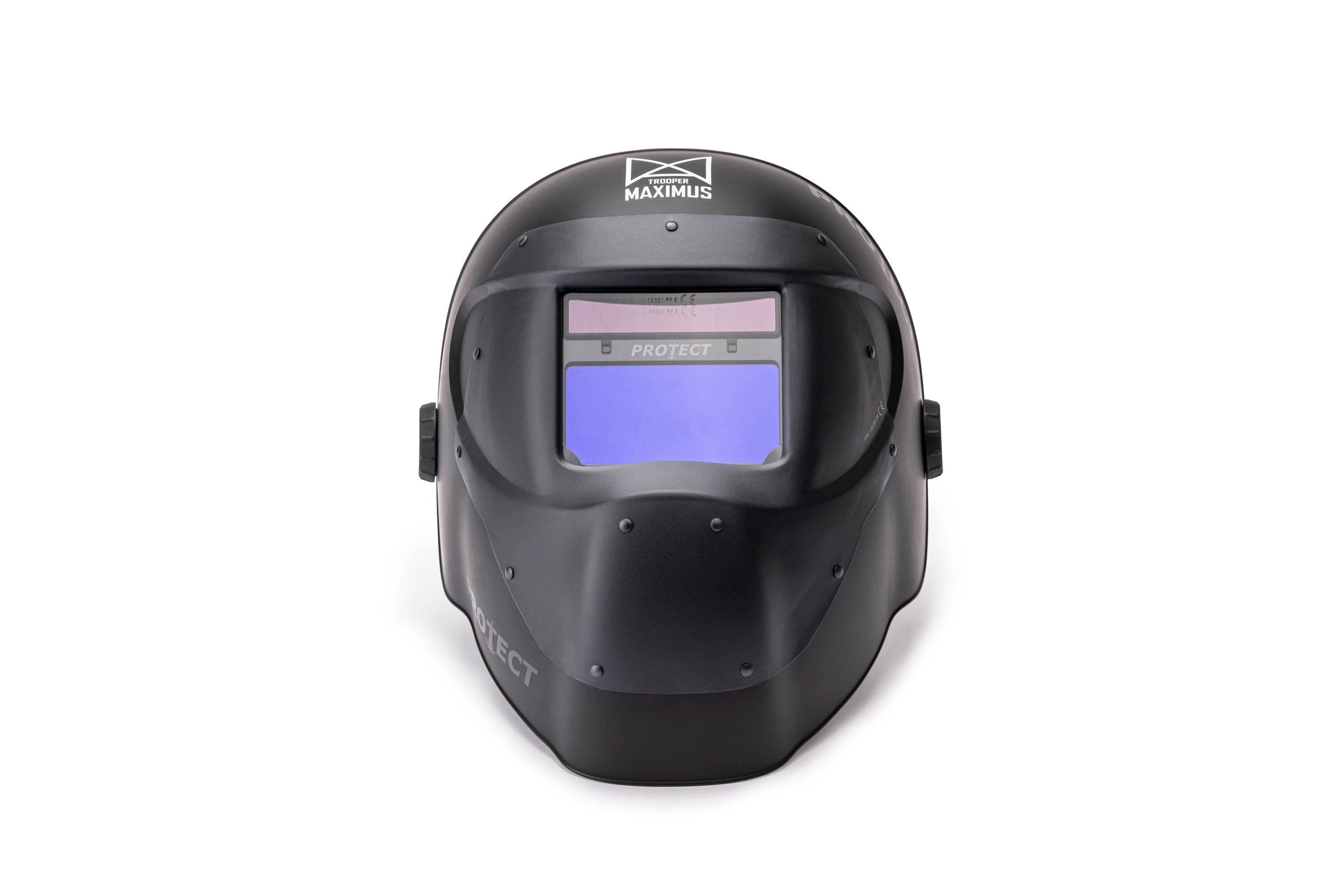 Laser-Schweisshelm MAXIMUS TROOPER, mit permanentem Laserschutz & ADF, ultraleicht, Hochtemperaturbeständige Aluschale bis 600°C