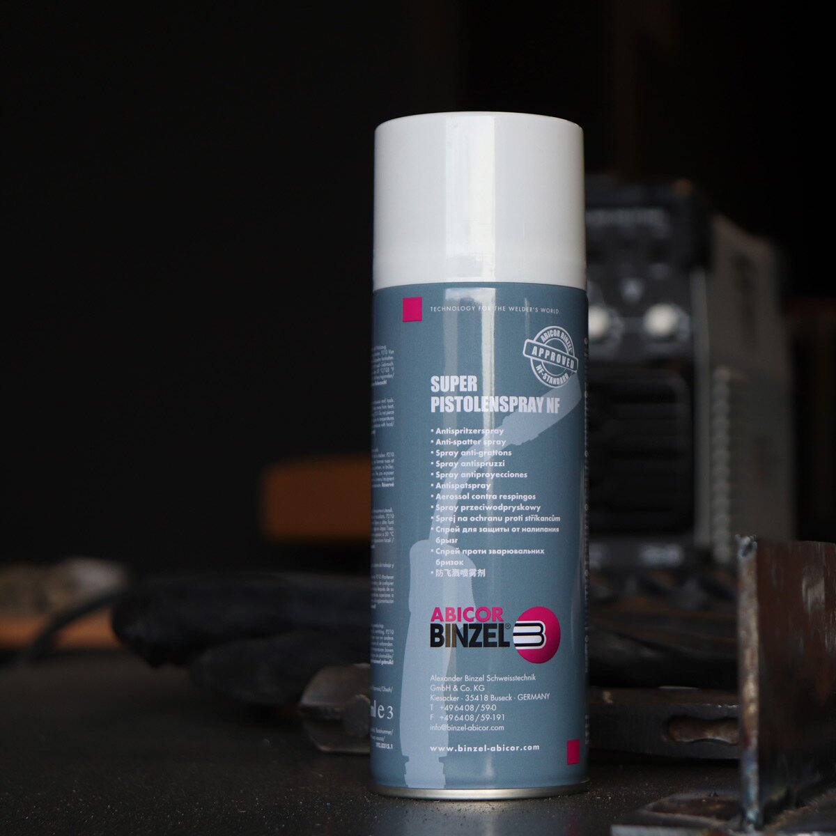 ABICOR BINZEL Super Pistol Spray NF مجموعة من 3 بخاخ حماية اللحام 400 مل | رذاذ فصل | رذاذ فوهة | وكيل الافراج | رذاذ اللحام للحماية المهنية لمشاعل اللحام وفوهات الغاز والطاقة