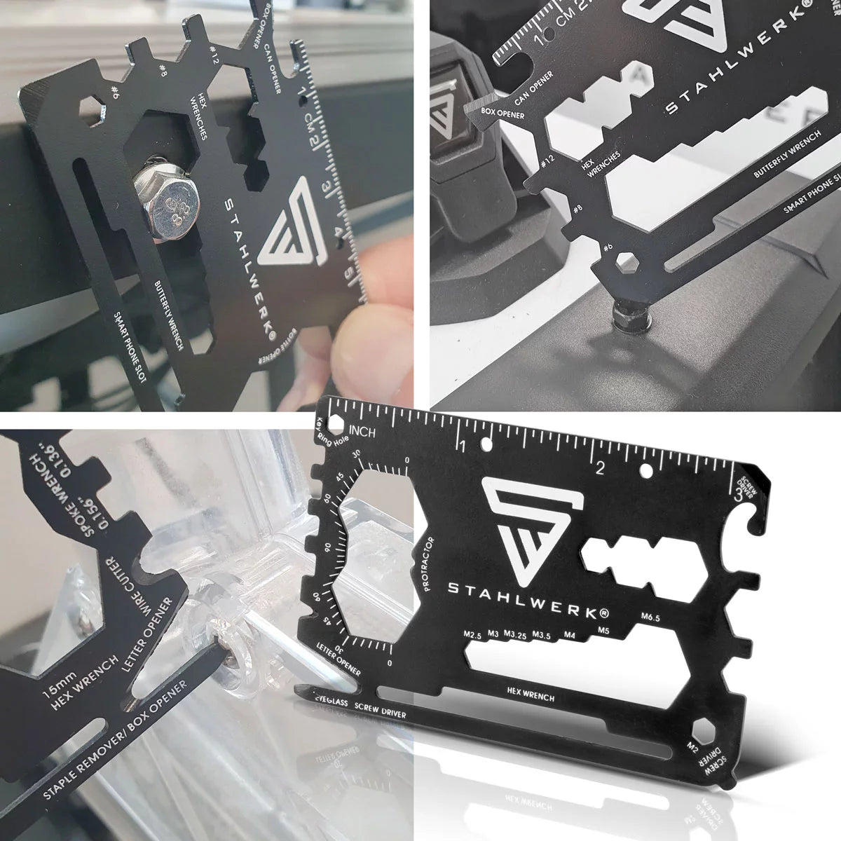 Toolcard 18 Steelcard 18 in 1 strumento multifunzionale in dimensione della carta