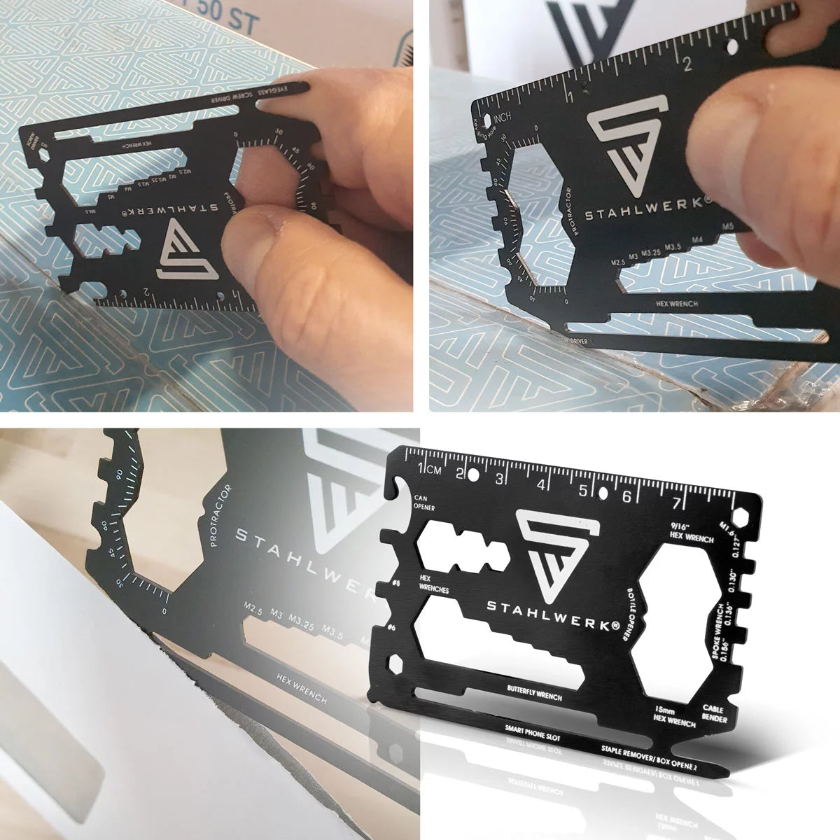 Toolcard 18 Steelcard 18 in 1 strumento multifunzionale in dimensione della carta