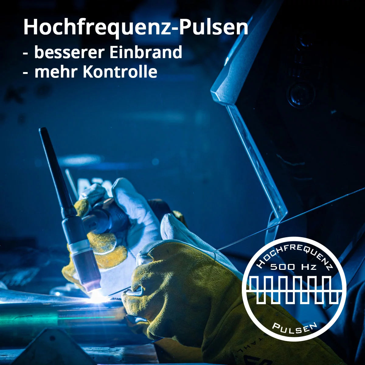 STAHLWERK AC/DC WIG 200 Puls Pro Vollausstattung - Digitales Schweißgerät | 200 Ampere, ARC/MMA Funktion, Job-Speicher und IGBT-Technologie, geeignet für Alu und Dünnblech