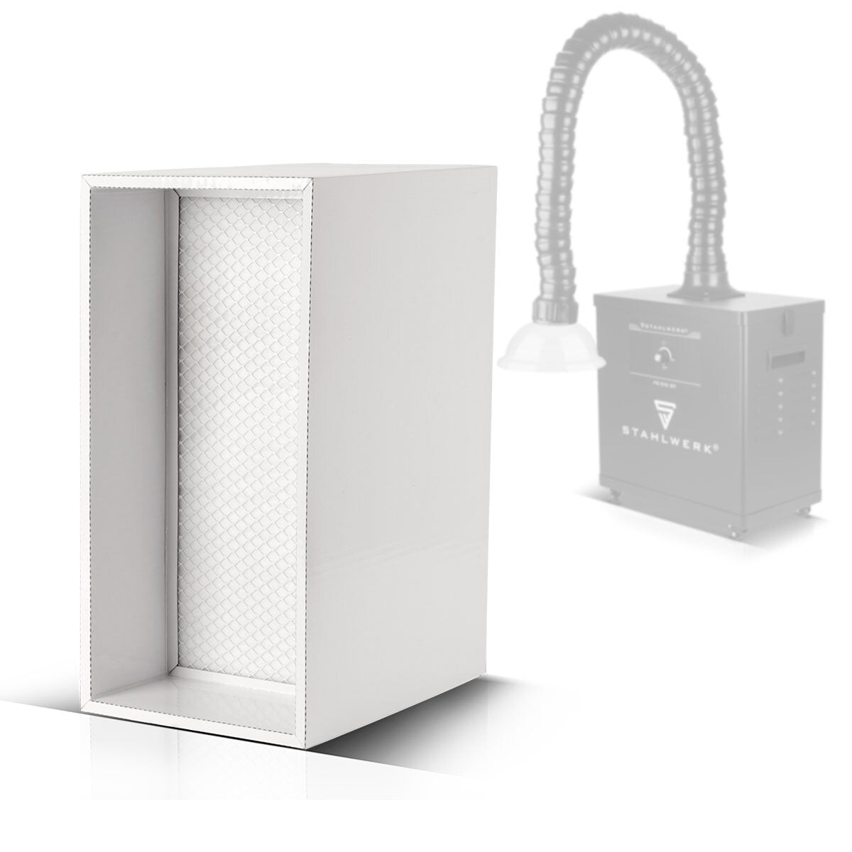 Filtro de carbono activado Steelworks para succión de humo FE-210 ST Filtro de reemplazo | Filtro de aire | Filtro principal para el sistema de succión | Absorbente de humo | Deducción de humo | Soldar humo y succión de soldadura