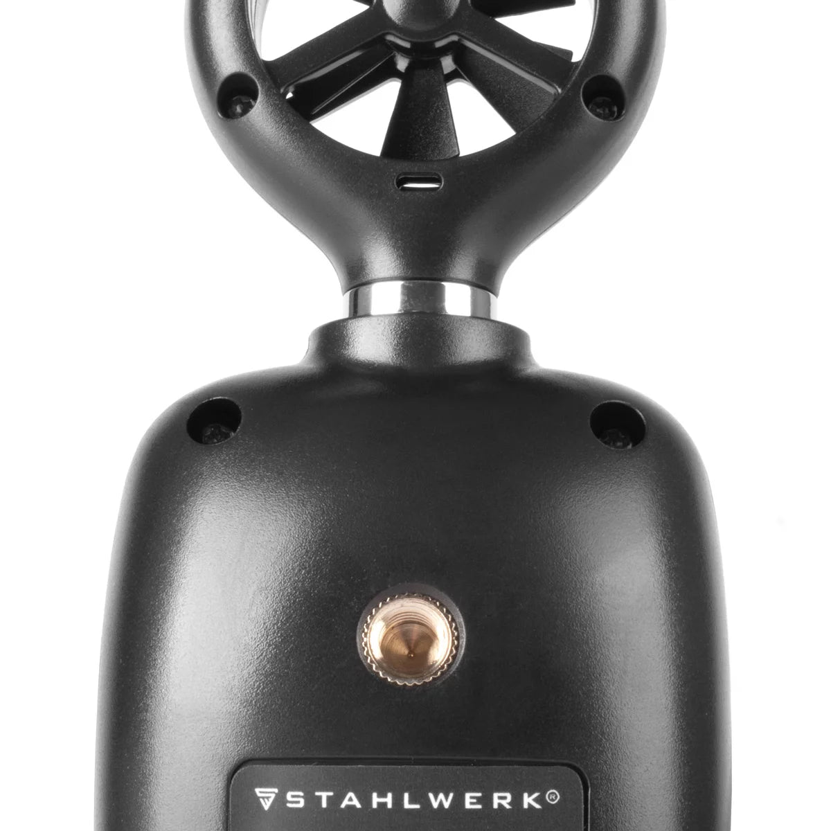 Anémomètre STAHLWERK | Compteur de vitesse de l'air compact 30 m/s | Appareil de mesure du vent | Débitmètre d'air | Mesure précise des données de vitesse du vent | Jauge numérique de température de l'air avec écran LCD