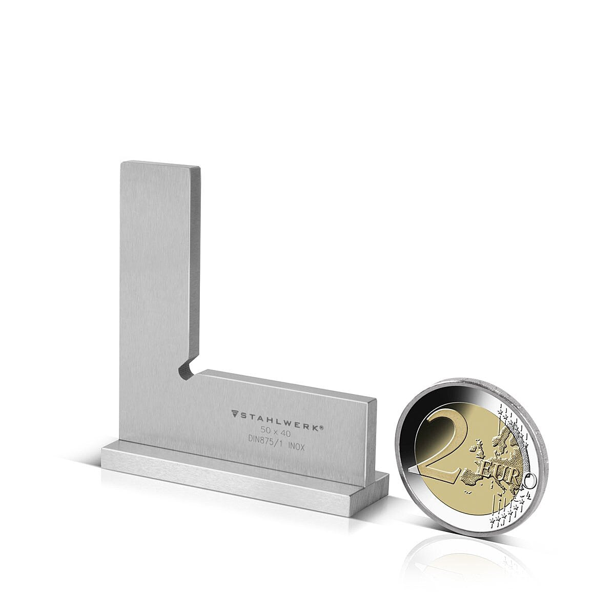 Steelwork Connection angle 90 ° 50 x 40 mm DIN 875/1 locksmith / angle stop / precision angle made of stainless steel