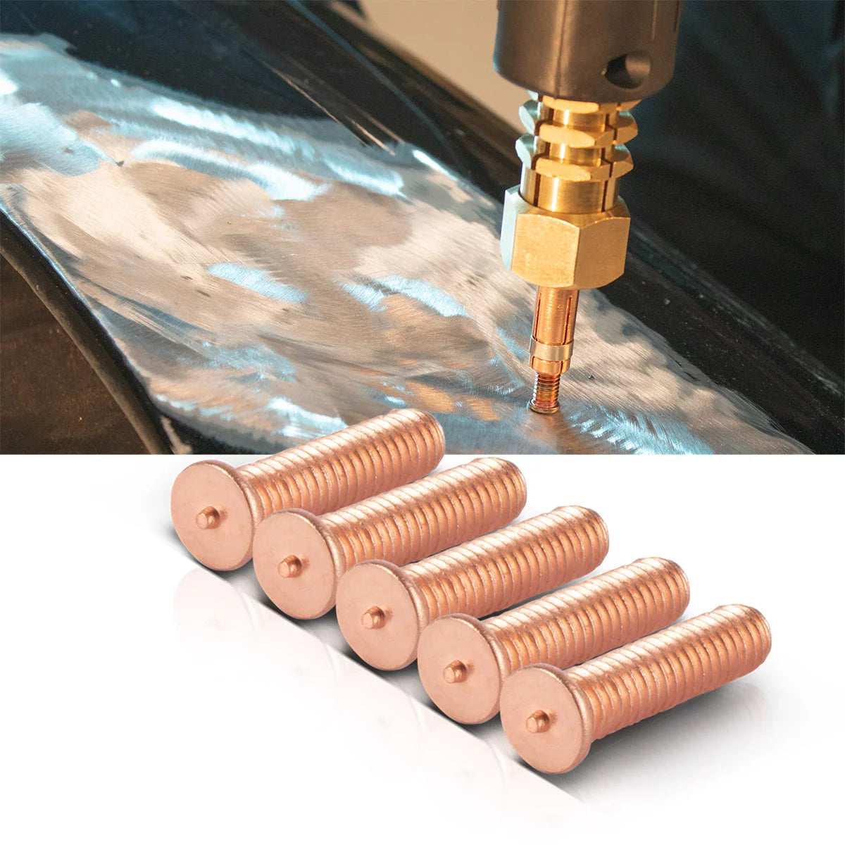 Acciaio bulloni sudore m4 thread 200 set, accessori per riparazioni intelligenti per il dipartimento di divino / dellenlift / finestra punto / strumento olandese per la riparazione professionale del corpo KFZ