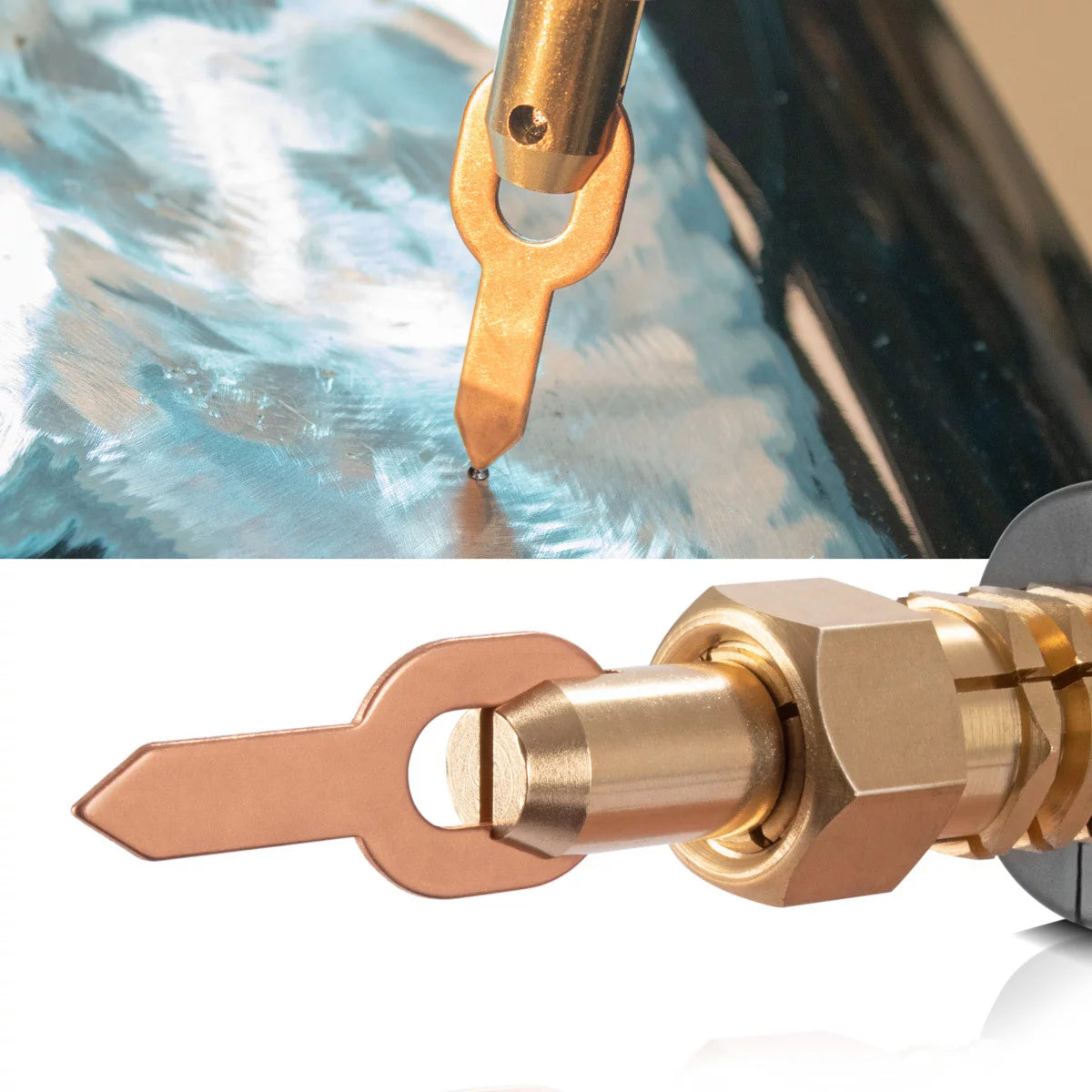 STAHLWERK 2 x Anschweissösen 50er Set, Smart Repair Zubehör für Ausbeulspotter / Dellenlifter / Punktschweissgerät / Ausbeulwerkzeug zur professionellen Reparatur von Kfz Karosserien