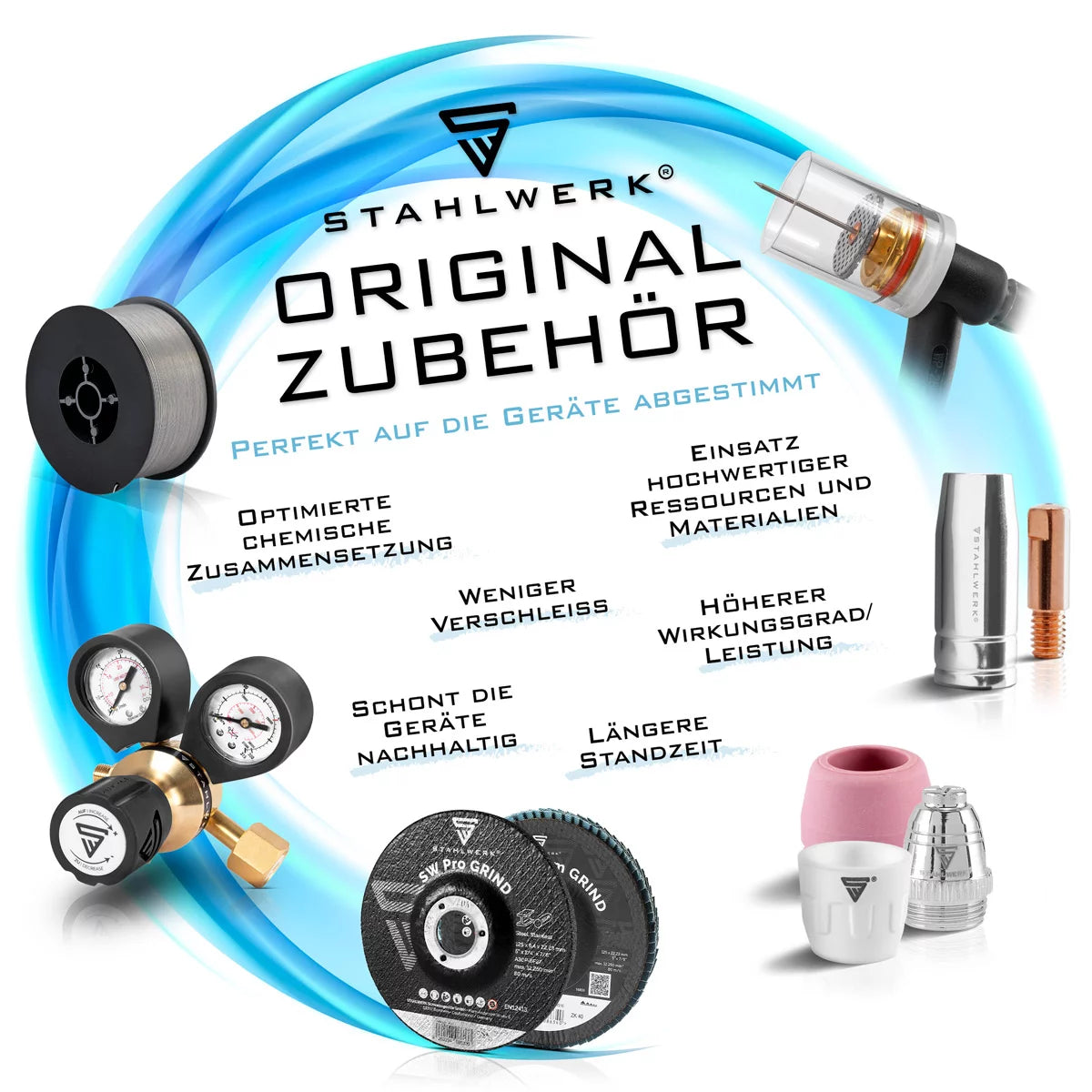 STAHLWERK 2 x Anschweissscheiben 50er Set, Smart Repair Zubehör für Ausbeulspotter / Dellenlifter / Punktschweissgerät / Ausbeulwerkzeug zur professionellen Reparatur von Kfz Karosserien