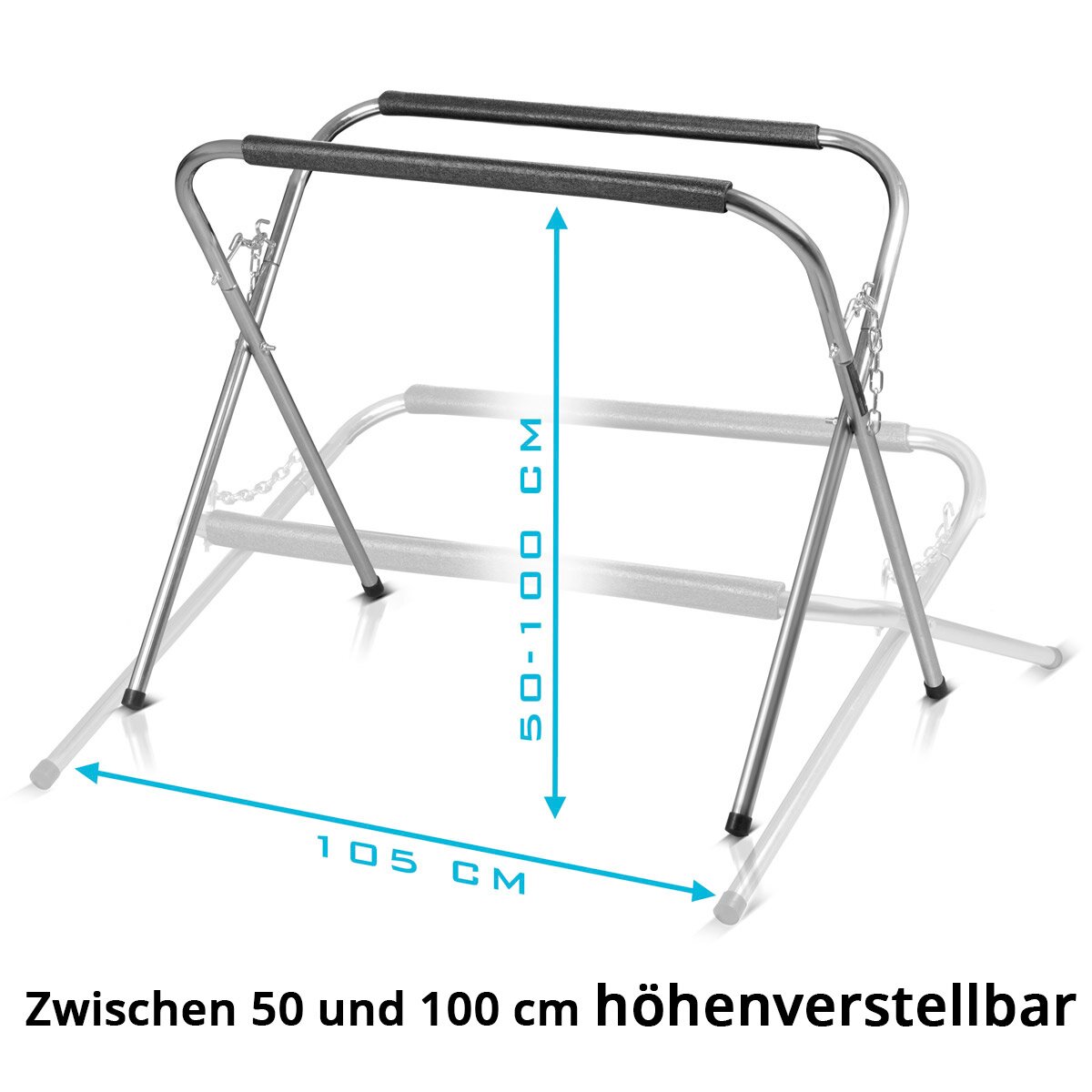 Steelworks pliable TAS-220 ST | JEUNE DE DISC MOBILE | Acier de pare-brise stable en acier avec rembourrage en mousse | Stand de laque pour la réparation des voitures | Réparation de véhicules à moteur | Capacité de charge jusqu'à 220 kg