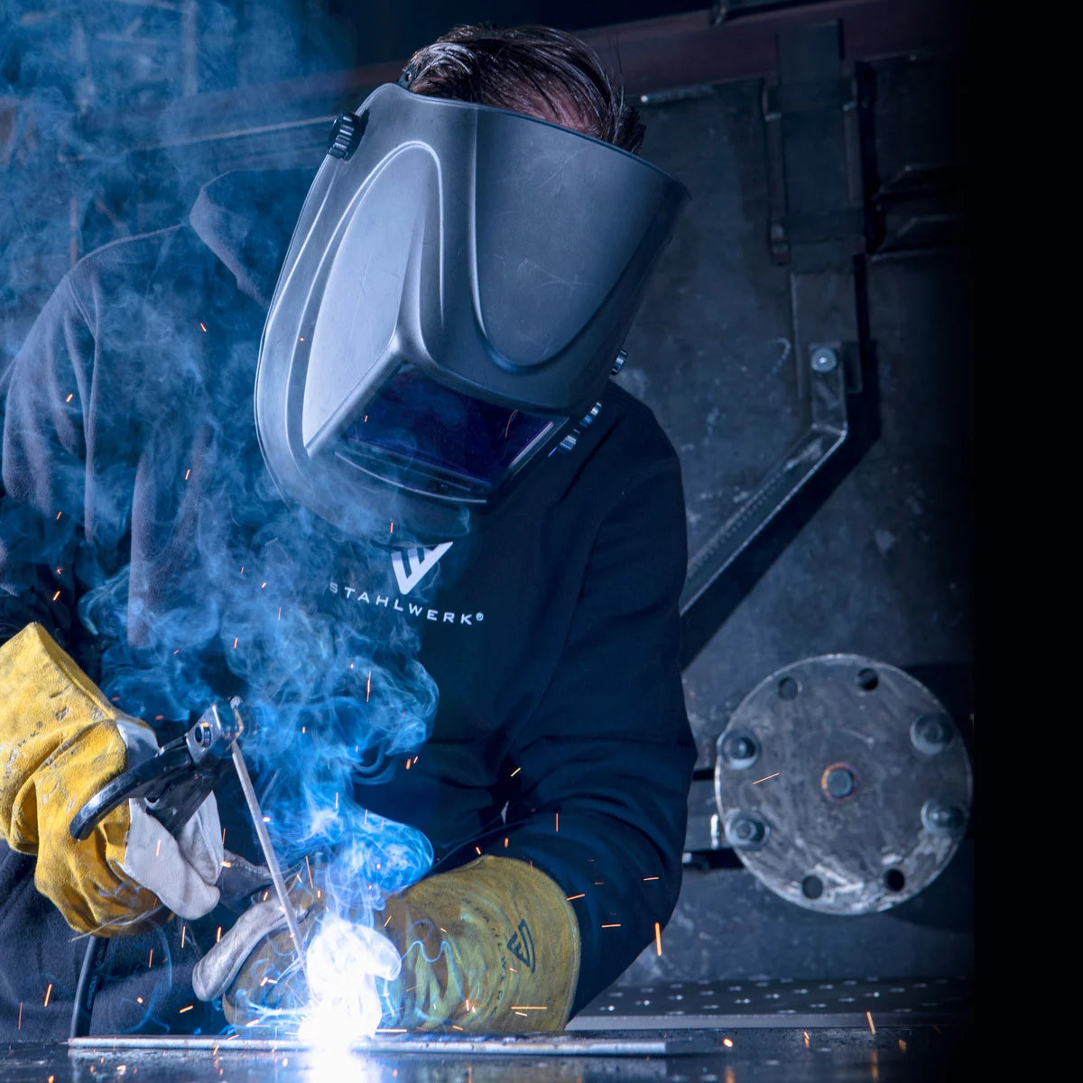 Stahlwerk ARC 200 Synergic Pro Full Equipment electrode welding device, fully syngian MMA | E-hand | Lift-Tig inverter with 200 ampere and IGBT technology