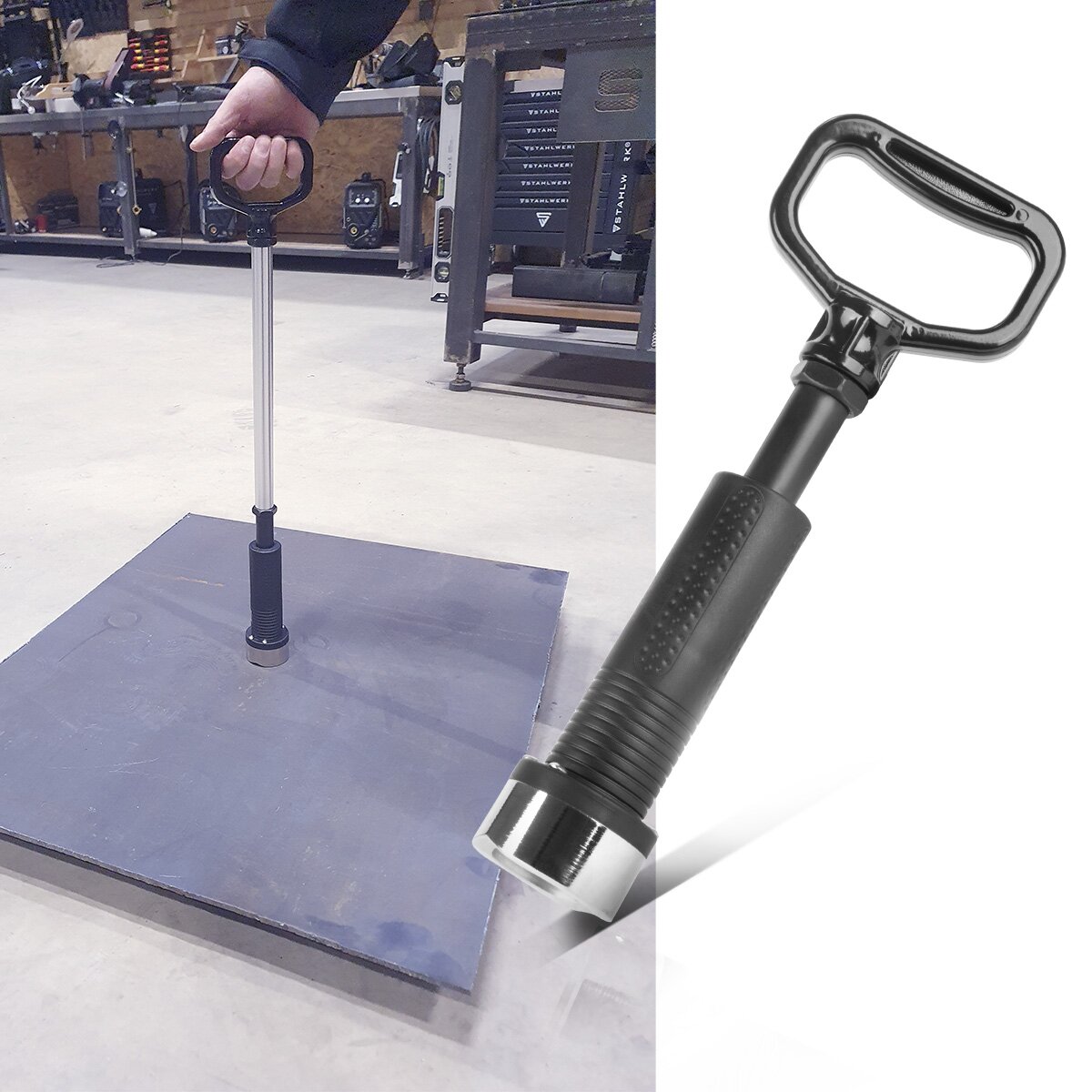 Herramienta de grabación magnética de Steelworks | Herramienta de recogida | Imán estable con longitud variable | Levantador magnético | Magnet de taller para hacer que las piezas, tornillos y tuercas pequeñas magnéticas sin esfuerzo