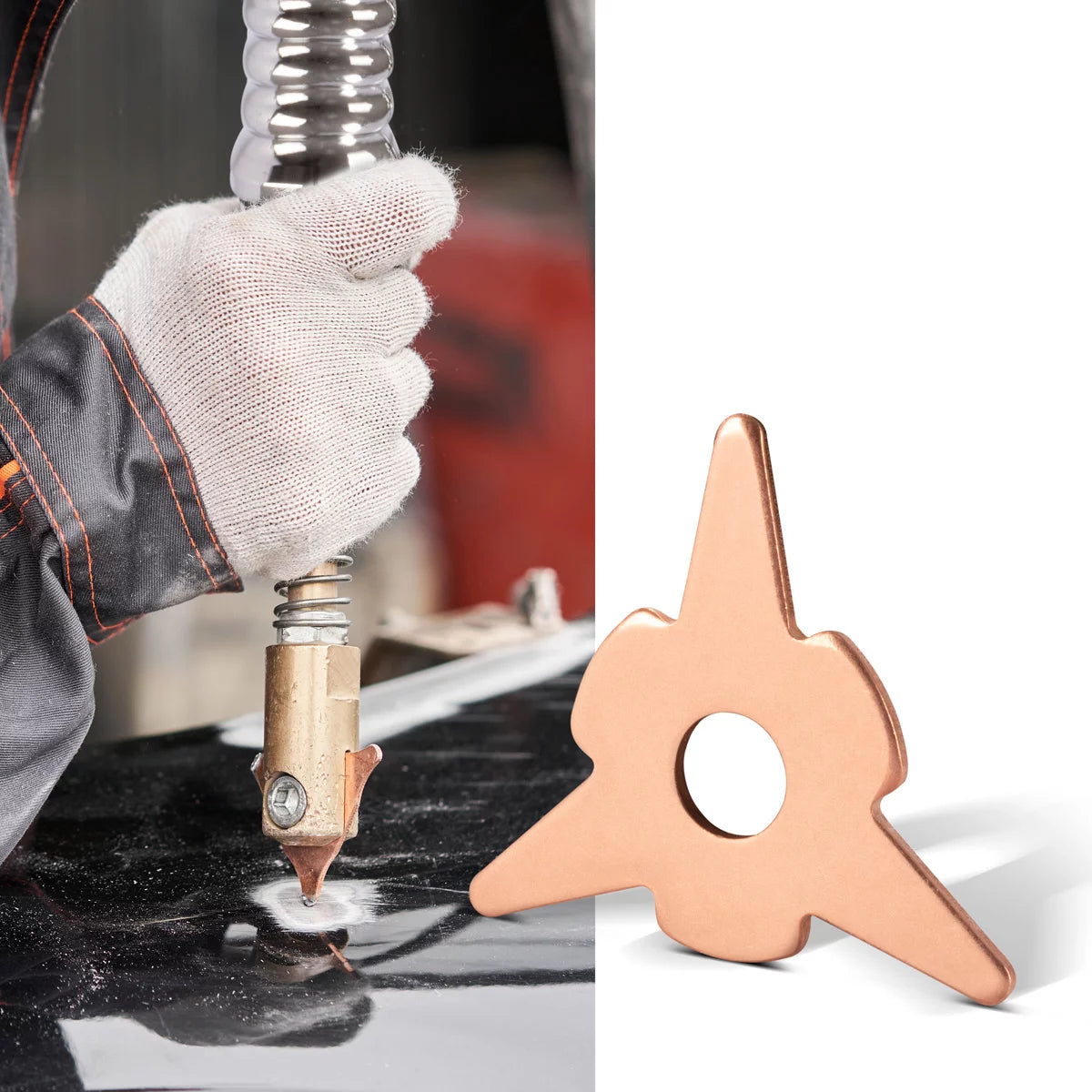 Stahlwerk Exploirstarts 40 Set, accessoires de réparation intelligents pour les hutchpotter / dellenlifter / fenêtres ponctuelles / outil néerlandais pour la réparation professionnelle du corps du véhicule à moteur