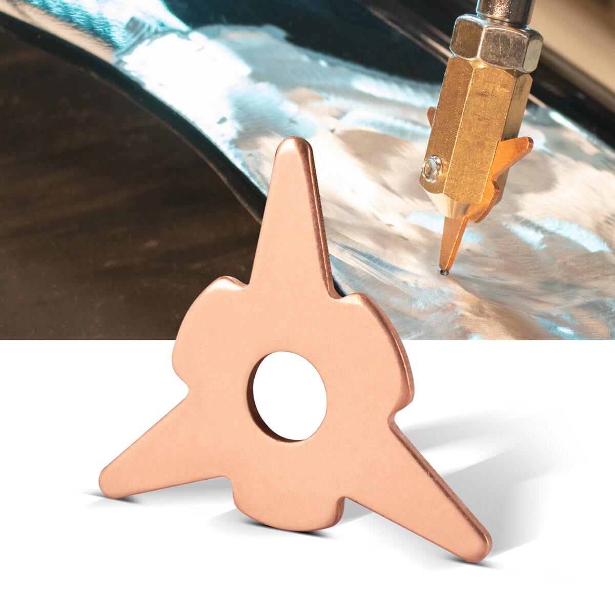 STAHLWERK Ausbeulsterne 20er Set, Smart Repair Zubehör für Ausbeulspotter / Dellenlifter / Punktschweißgerät / Ausbeulwerkzeug zur professionellen Reparatur von Kfz Karosserien