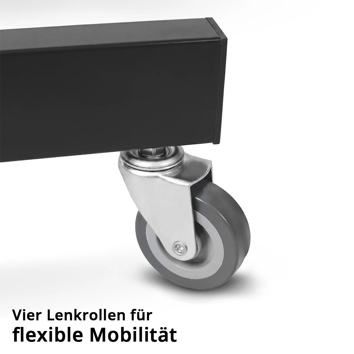 STAHLWERK Kfz-Wartungs- und Montagewagen mit Schublade | Höhenverstellbarer Arbeitstisch | 87,3 – 125 cm | 100 kg Tragkraft | Mobile Werkbank | Ideal für Garage, Werkstatt, Autoreparatur und DIY