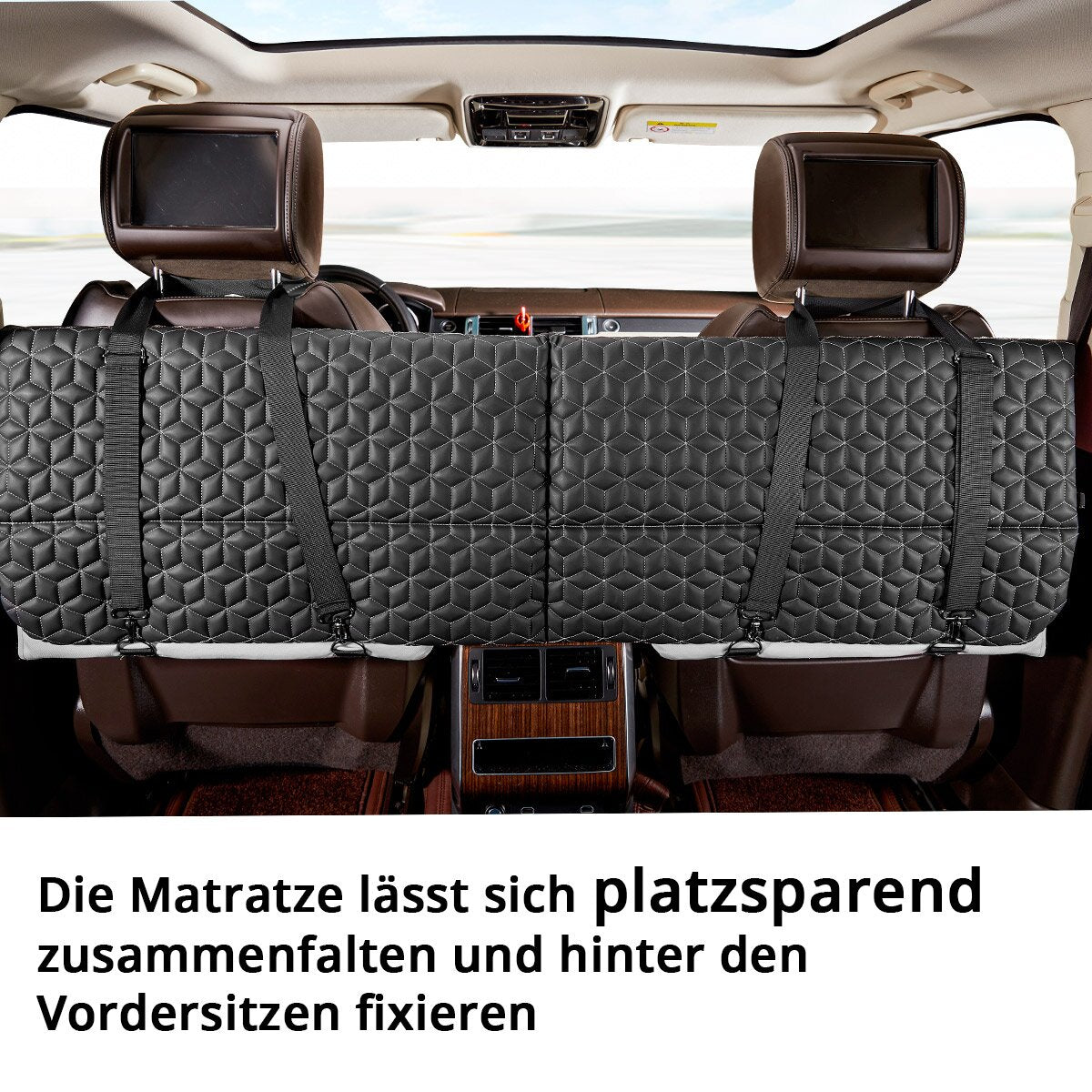 Stahlwerk Automatz CB-132 St Mattress du siège arrière pliable St | Travels | Mattreux du siège arrière | Matelas pliant | Lit de voyage | Voiture de voiture premium pour siège arrière et siège arrière
