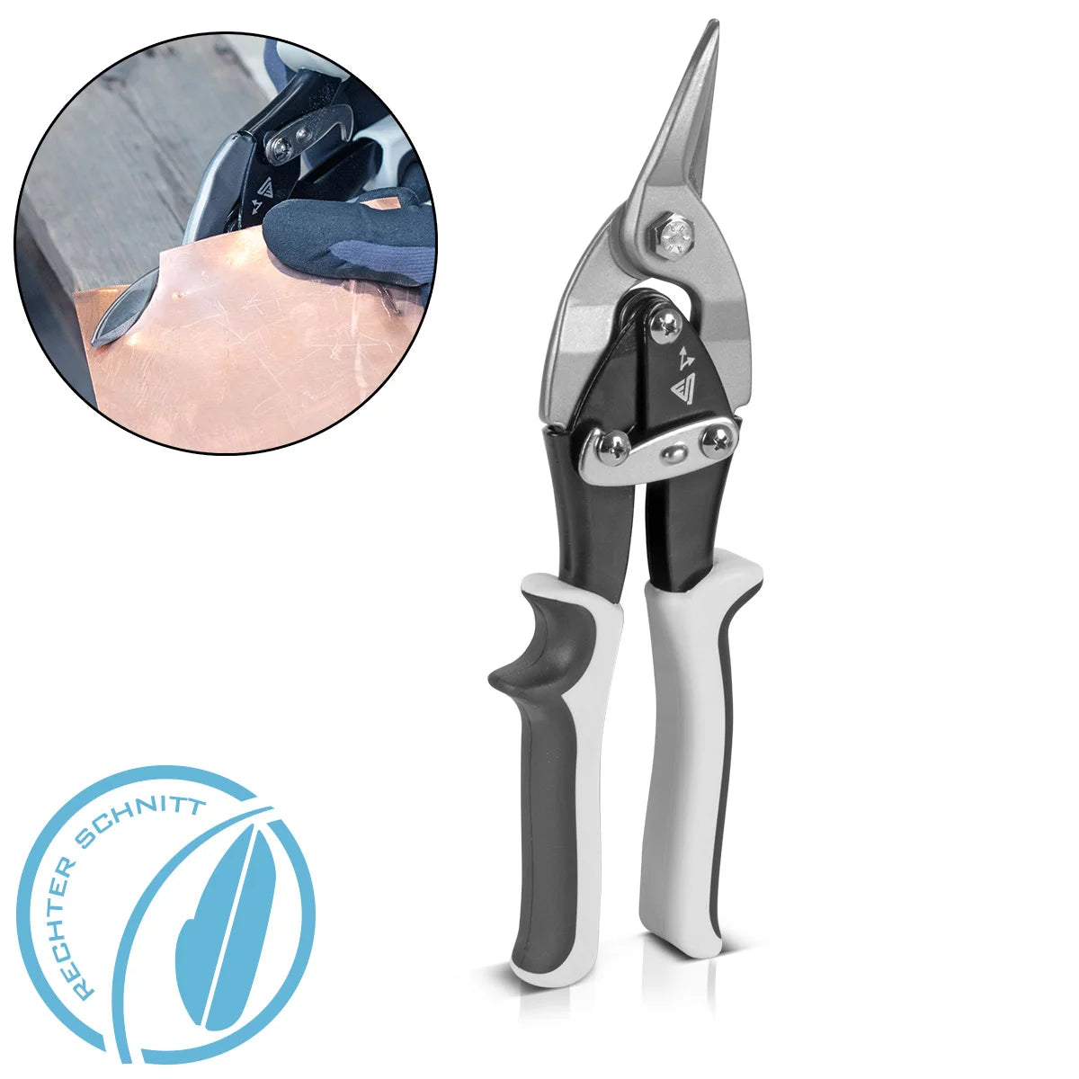Ciseaux en tôle en acier ciseaux métalliques professionnels à coupe droite | Blechschneider | Coupes de métaux pour les feuilles de métal de coupe professionnelles