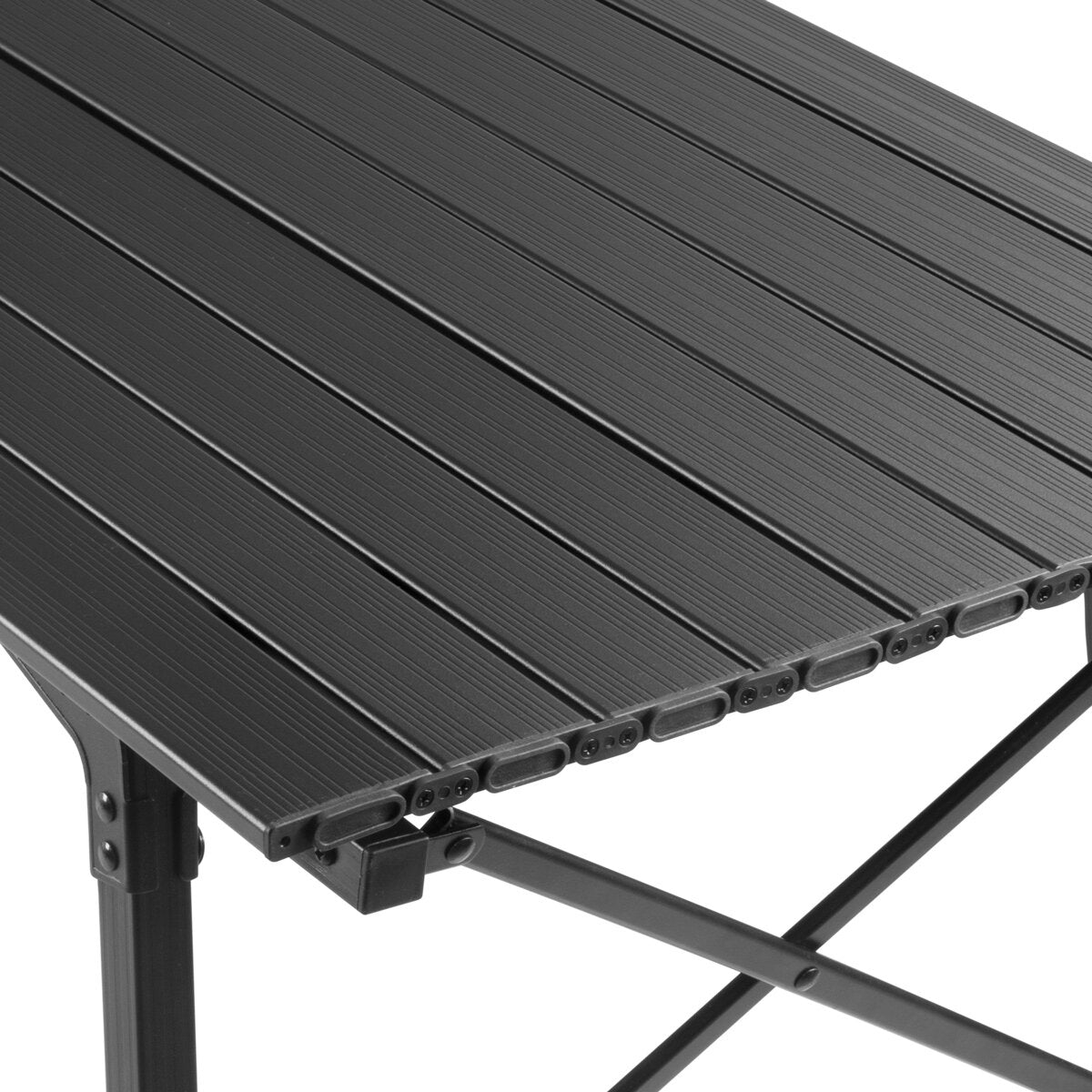 Table de camping en acier CT-30 ST Pliable et tablier en aluminium pliable et ajusté en hauteur | Table de jardin | Table de bière | Meubles de camping | Table pliante | Balcon | Table de terrasse comprenant un sac de transport