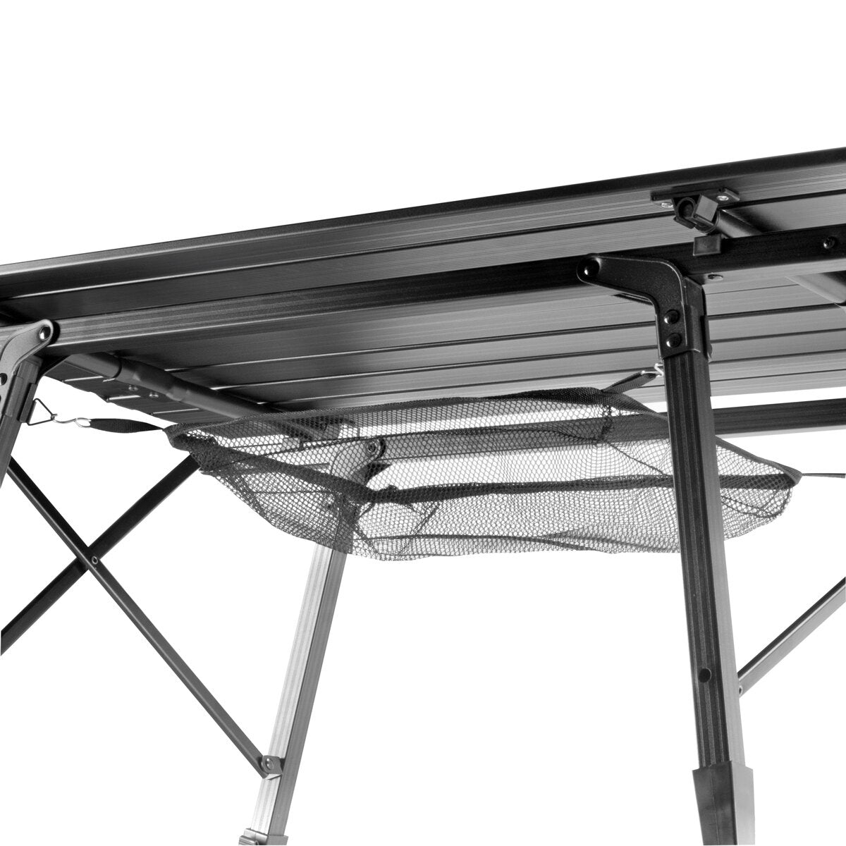 Table de camping en acier CT-30 ST Pliable et tablier en aluminium pliable et ajusté en hauteur | Table de jardin | Table de bière | Meubles de camping | Table pliante | Balcon | Table de terrasse comprenant un sac de transport