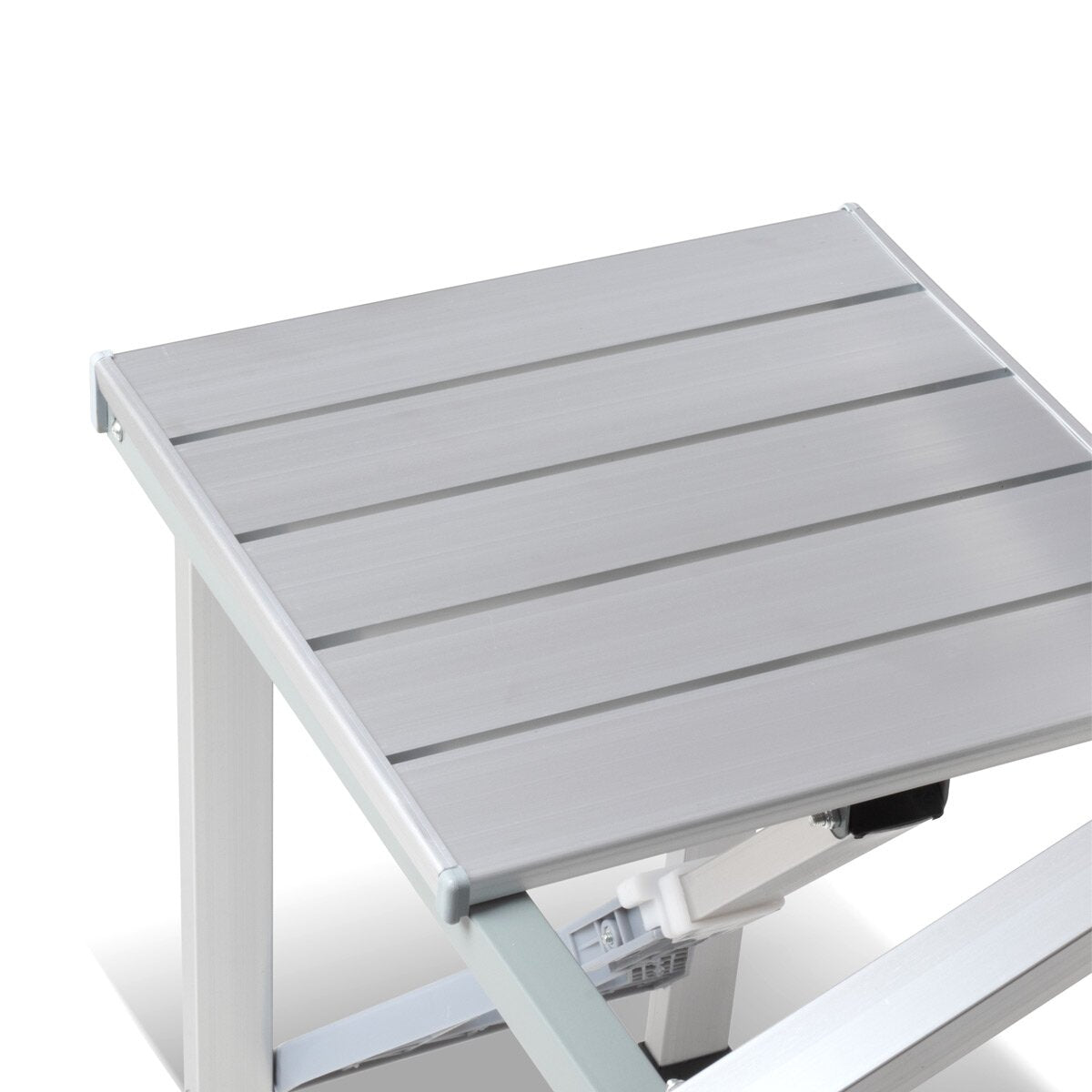 STAHLWERK Campingtisch mit Stühlen | Faltbarer Aluminium-Klapptisch | Gartentisch | Biertisch | Campingmöbel | Falttisch | klappbare Tischgarnitur im Set mit Campingstühlen für 4 Personen