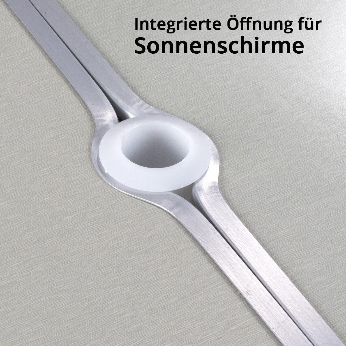 STAHLWERK Campingtisch mit Stühlen | Faltbarer Aluminium-Klapptisch | Gartentisch | Biertisch | Campingmöbel | Falttisch | klappbare Tischgarnitur im Set mit Campingstühlen für 4 Personen