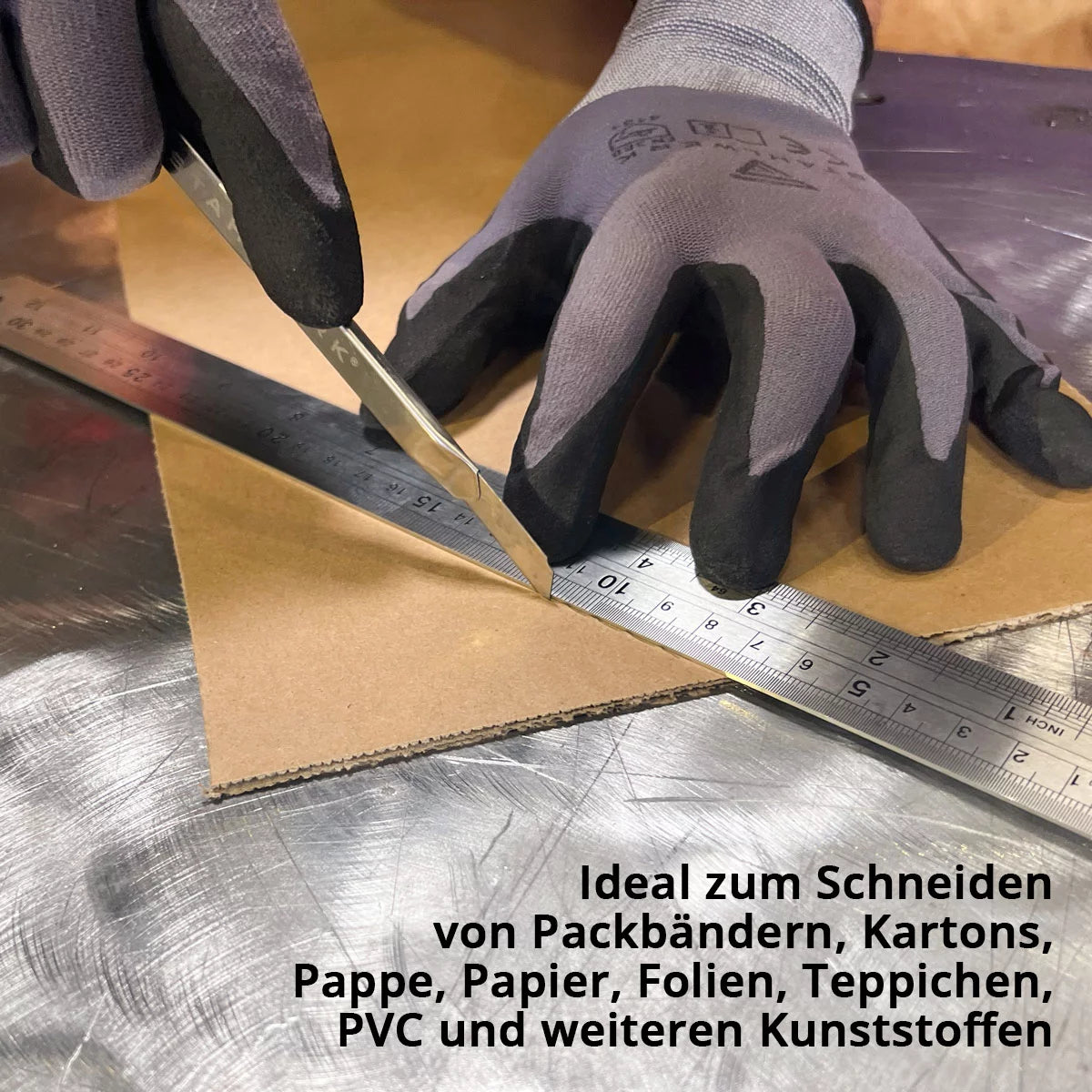 Sound en acier 9 mm pour couteau coulé dans le terrain de précision 200 set les apports | Lames de remplacement | Pares de coupe | Blades de couteau à tapis | Lames de coupe