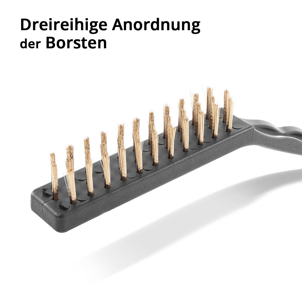 Steelworks wire brushes set 220 mm (9 inch) 6-part brush set made of brass brush, steel brush and nylon brush for effective cleaning of surfaces