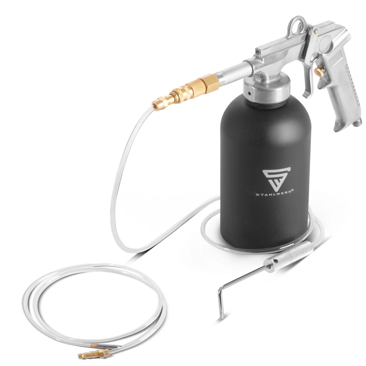 Gun de pulvérisation de protection de la rouille en acier 1100 ml 4-6 Bar Gun cavité | Pistolet de tasse imprimée | Pistolet de protection des sous-corps | Pistolet à air comprimé | Scellage de la cavité | Protection contre la corrosion