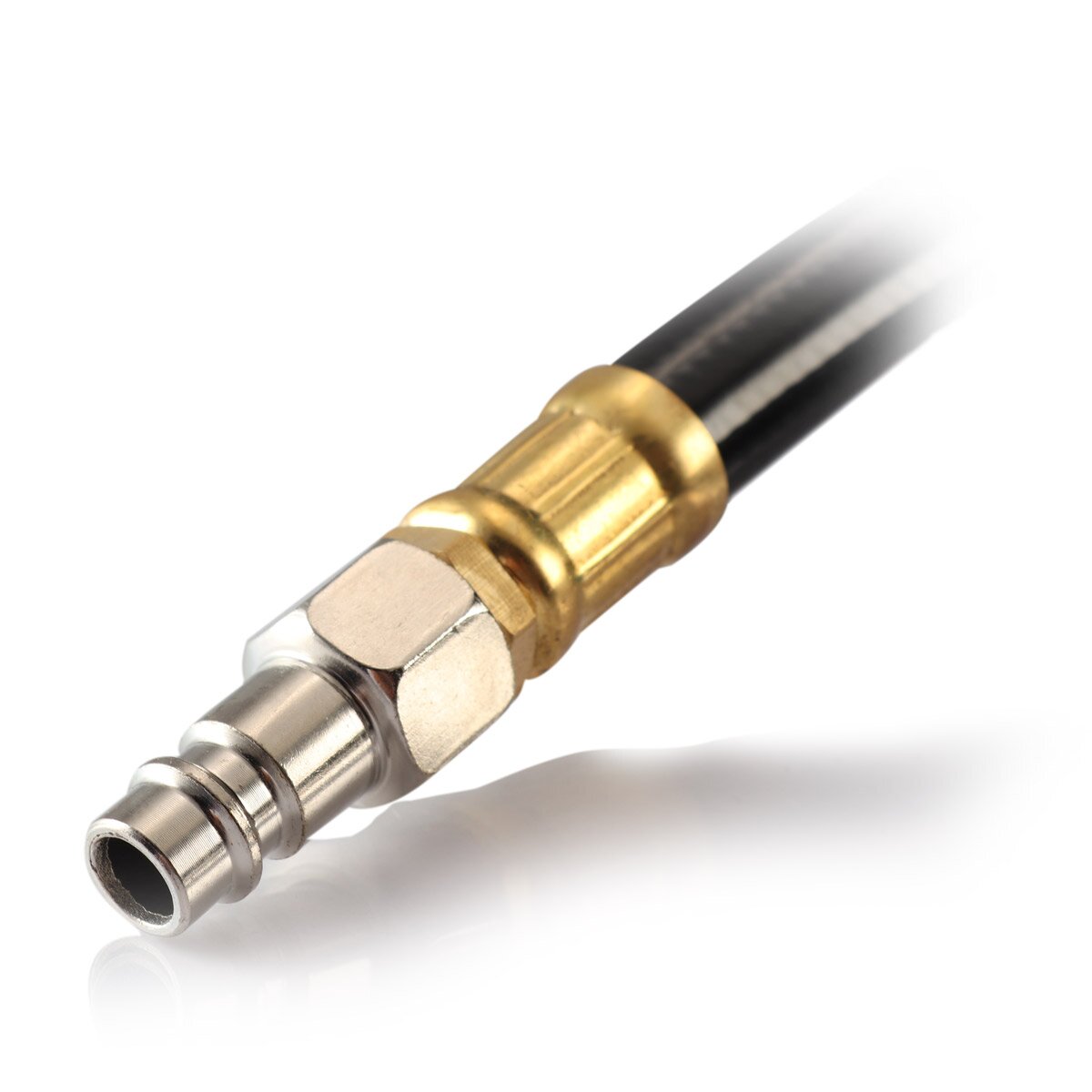 Steelworks Drum del tubo dell'aria compresso 20+2 m con roll-up automatico fino a 18 bar, accoppiamento rapido standard (dimensione nominale 7,2 mm) Funzione a scatto, robusto alloggiamento in plastica incluso set di montaggio a parete