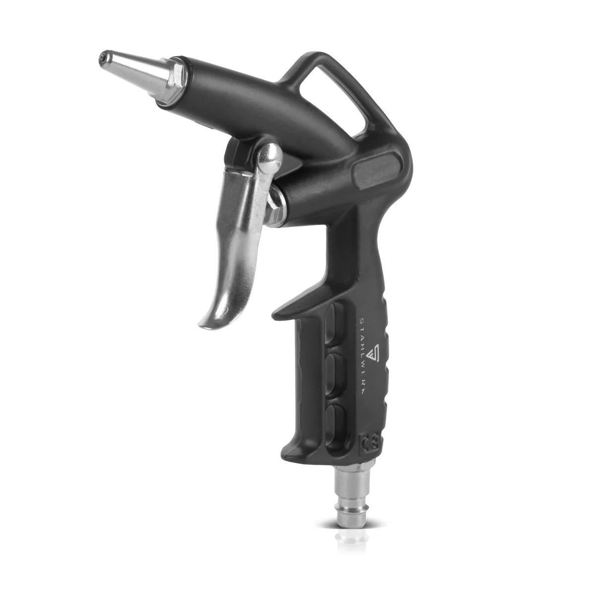 Steelwork compressed air set 5-part | Compressed air tool including painting gun, flap gun, cleaning gun with container, tire filler with pressure knife and 5 meters of spiral hose for the connection