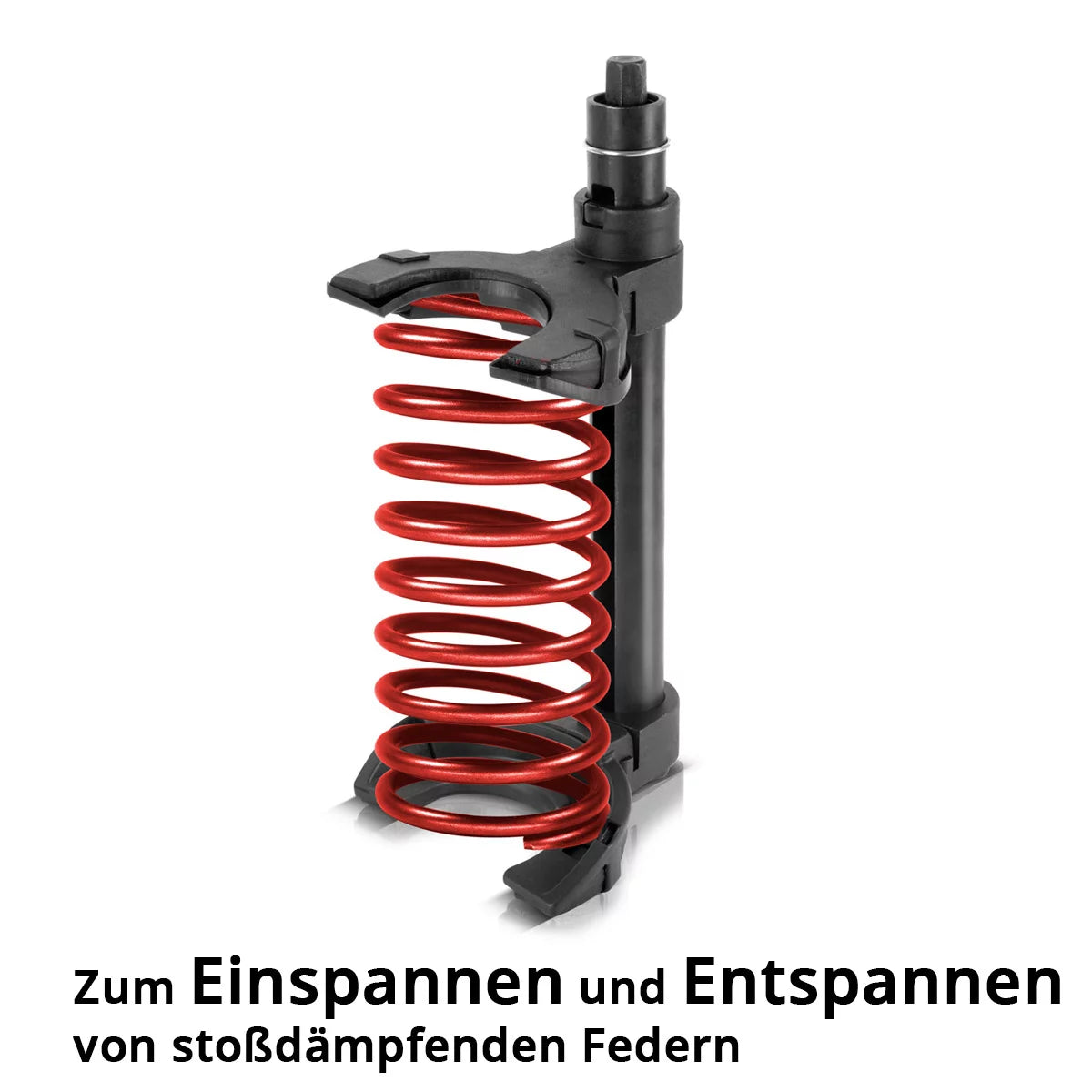 STAHLWERK Federspanner mit 1,5 t Spannkraft Federbeinspanner | Kfz-Montagespanner | Tuning-Werkzeug | Innenfederspanner | Federbein-Werkzeug zur Montage und Demontage von Stoßdämpfern am Auto