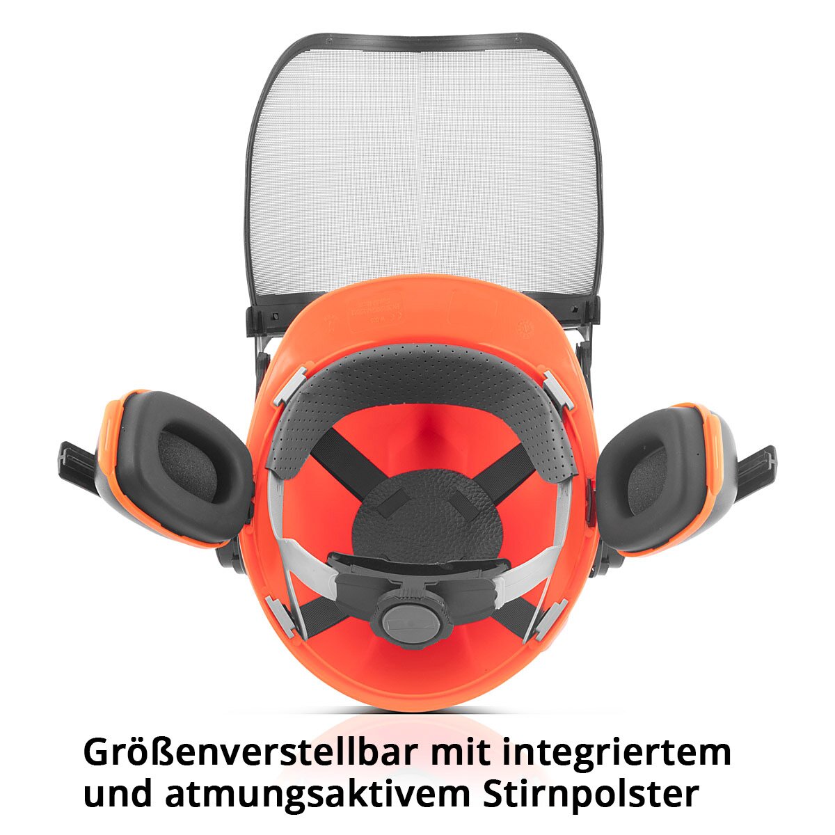 STAHLWERK FH-100 ST Forsthelm mit Visier und Gehörschutz EN397 EN352 EN1731 Schutzhelm | Sicherheitshelm | Kopfschutz | Arbeitshelm mit Gesichtsschutz | PSA für Agrar-, Forst- und Baugewerbe