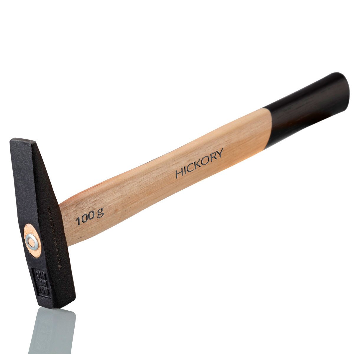 Blocco martello in acciaio a martello nel set 100 g 300 g 1000 g robusto testa robusta in acciaio forgiato, ben bilanciata e maniglia ergonomica in legno di hickory resistente alla frattura