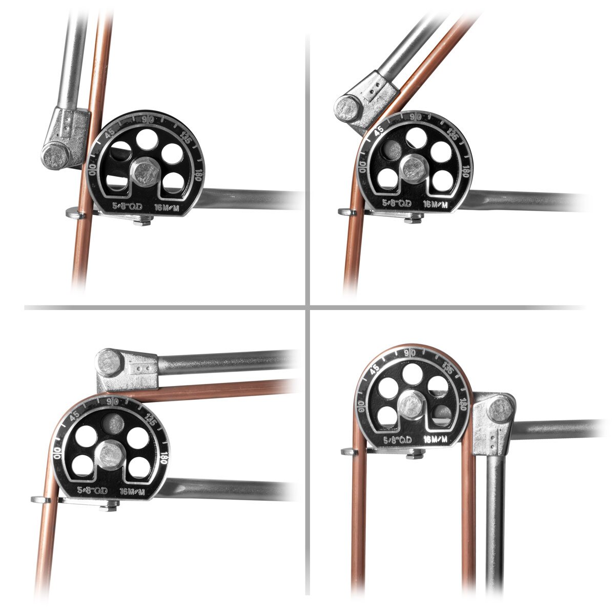 Cendicazione del tubo a mano in acciaio HTB-180 ST Melmo per tubo / Peso di piegatura del tubo / Pinza per piegatura per tubo / tubi Pinza per flessione professionale di tubi da 16 mm in un'area di lavoro di 0-180 gradi