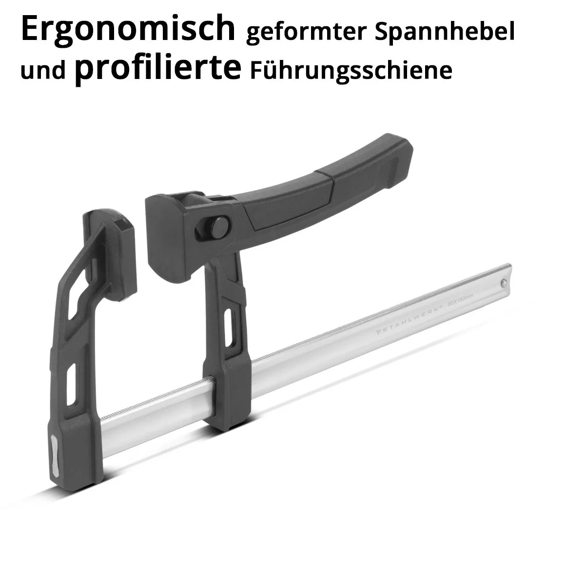 Steelwork 3 x lever clamp 80x160 mm | powerful clamping clamp with 100 kg of pressure power |