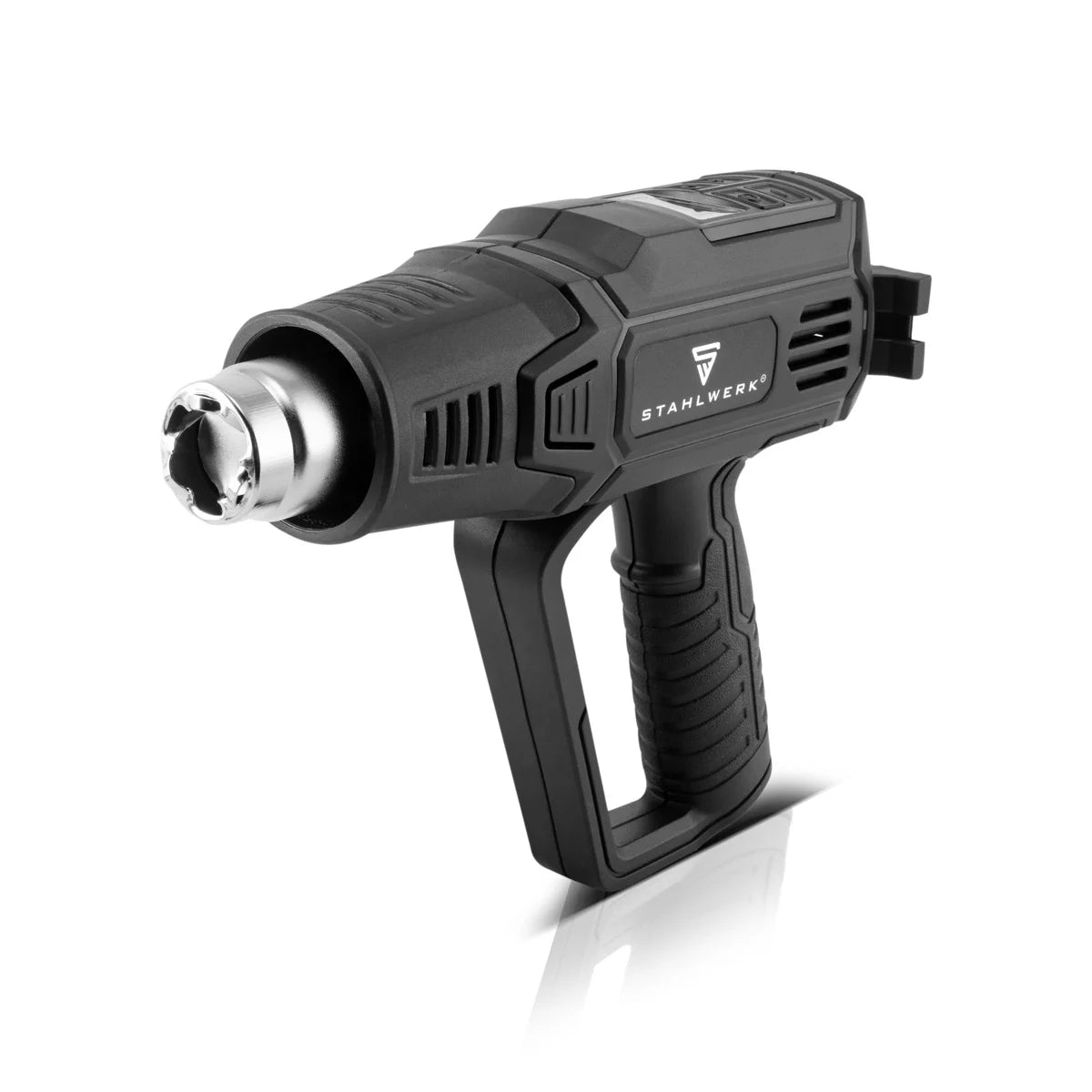 STAHLWERK HP-2000 PRO 2.000 Watt starke Heissluftpistole und Heissluftfön bis 600 Grad mit LED-Display und Digitalsteuerung | Heissluftgebläse zum Schweissen, Löten, Schrumpfen