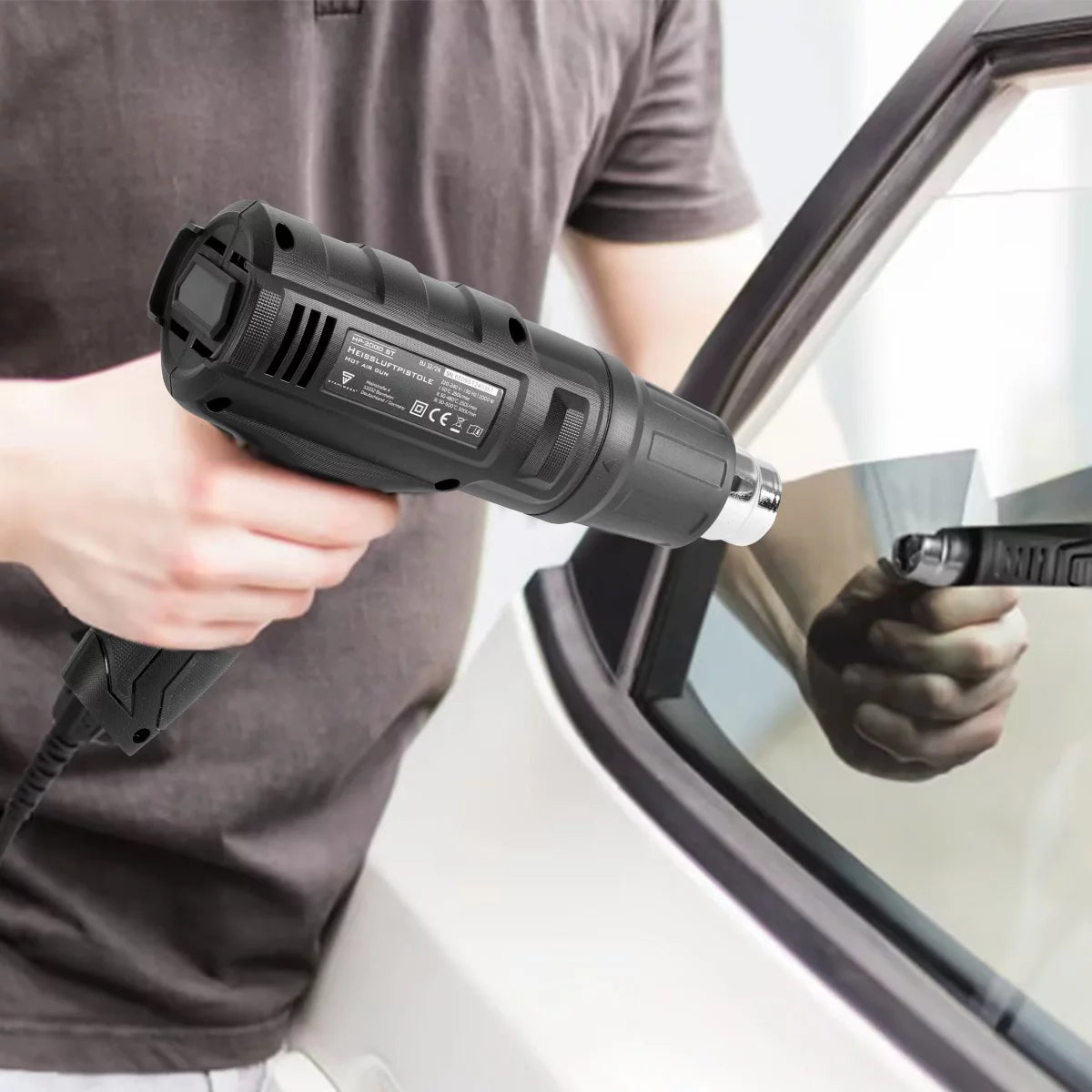 Steelworks HP-20000 ST 2,000 watt strong hot air pistol and hot air dryer up to 600 degrees Hot air blower for outline, welding, shrinking or joining plastics