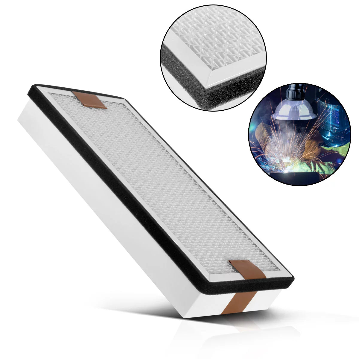 STAHLWERK Filtro HEPA medio para extracción de humos Filtro de repuesto FE-300 ST | Filtro de aire | Filtro de partículas para sistema de extracción | Absorbedor de humo | Salida de humos | Extracción de humos y soldaduras