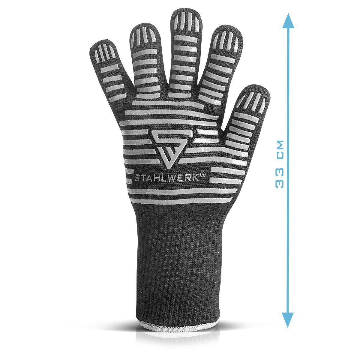 Guantes resistentes al calor de Steelworks de hasta 800 ° C EN 407: 2004 FUEGO -Guantes de protección térmica a prueba de calor | Zapatos térmicos | Guantes de trabajo hechos de tela aramida robusta