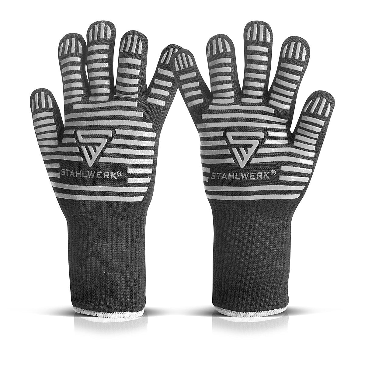 Guantes resistentes al calor de Steelworks de hasta 800 ° C EN 407: 2004 FUEGO -Guantes de protección térmica a prueba de calor | Zapatos térmicos | Guantes de trabajo hechos de tela aramida robusta