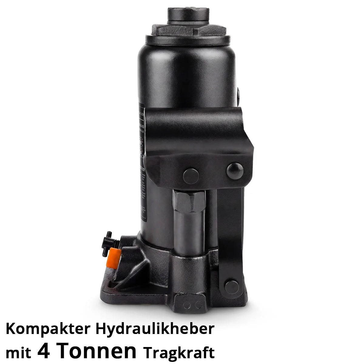 STAHLWERK Hydraulikheber GW0404 mit 4 t Tragkraft | Hubbereich 180 - 350 mm | Kompakter Stempelwagenheber | Hydraulik-Wagenheber | Stabiler Flaschenwagenheber für Maschinen, Nutzfahrzeuge und Pkw