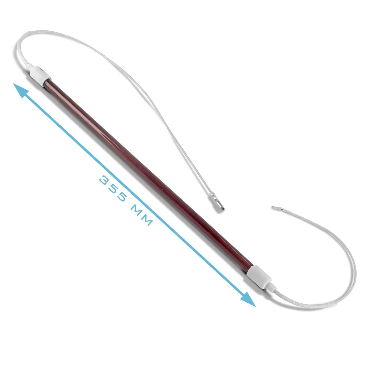 Lampada IR STAHLWERK 1.200 W | 355 mm x Ø 12 mm per essiccatore a infrarossi| Lampada sostitutiva con durata estremamente lunga per emettitori IR | Essiccatore IR | Lampade IR | Riscaldatore IR