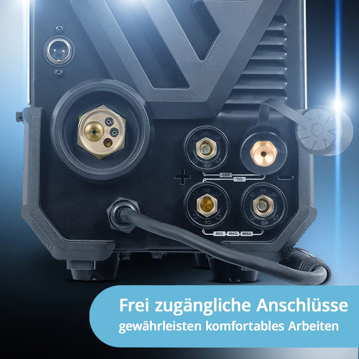 Poste à souder combiné STAHLWERK CTM-250 ST TIG + MIG/MAG + MMA/ARC + CUT/Plasma avec fonction plasma 200 A et 45 A