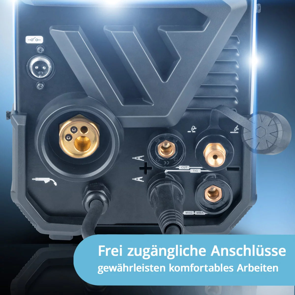 STAHLWERK Schweißgerät CTM-416 Puls Pro 6-in-1 Schutzgas-Schweißgerät | Inverter mit 160 A, Puls-Funktion für Aluminium und 40 A Plasmaschneider CUT | WIG | MIG MAG | PULS | MMA | FLUX