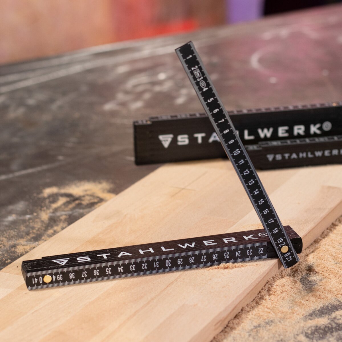 Stahlwerk Zollstock 2 meters of precise plastic structure | Mäntstab | Scale | Tale tape | Meter measure with easy -to -read metric digits